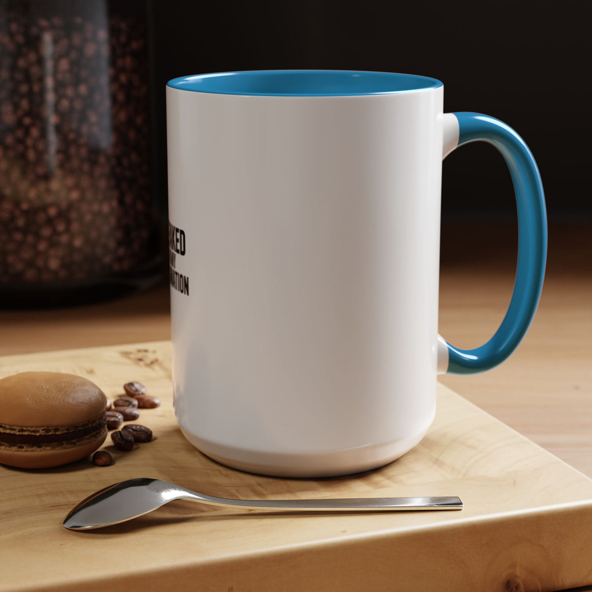 I Peaked In My Imagination Mug, Funny Sarcastic Coffee Mug, Bold Typography Daydreamer Gift, Witty Quote Accent Mug