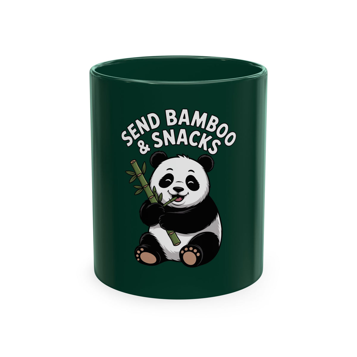 Send Bamboo Panda Mug, Funny Panda Coffee Cup, Cute Bamboo Snacks Mug, Panda Lover Gift, Kawaii Animal Mug for Coffee Tea Lovers
