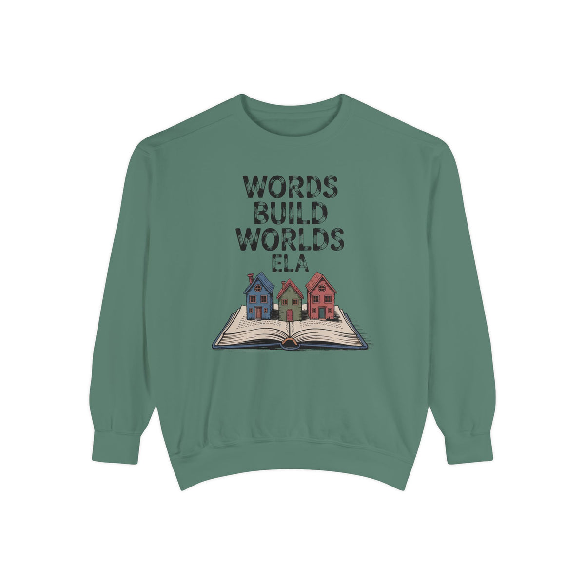 ELA Teacher Sweatshirt, Words Build Worlds Crewneck, English Teacher Retirement Gift, Language Arts Teacher Tee, ELA Teacher Appreciation S…