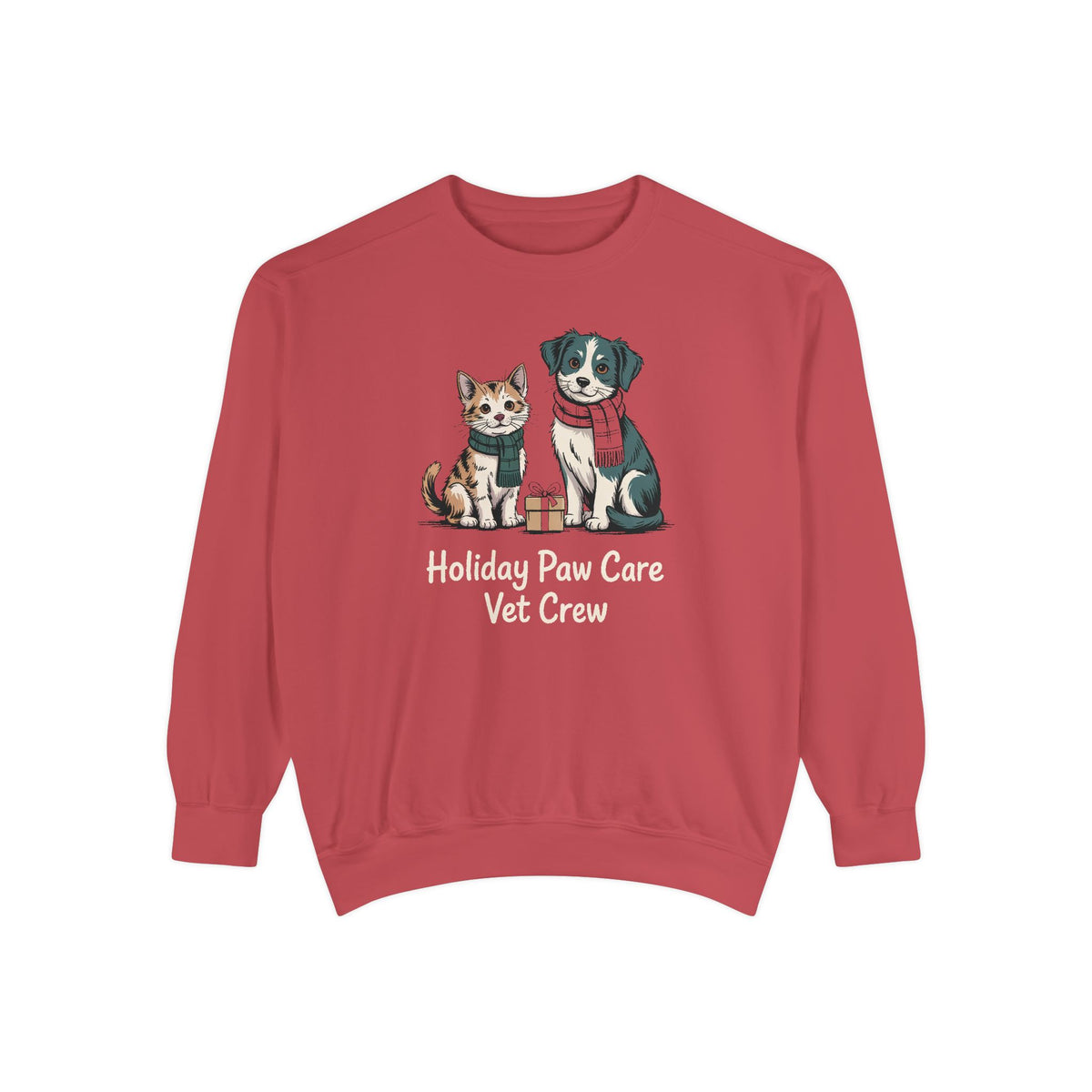 Vet Crew Sweatshirt, Holiday Paw Care Christmas Gift For Veterinarian, Vet Tech Christmas Shirt, Veterinary Crew Holiday Sweatshirt, Vet Of…