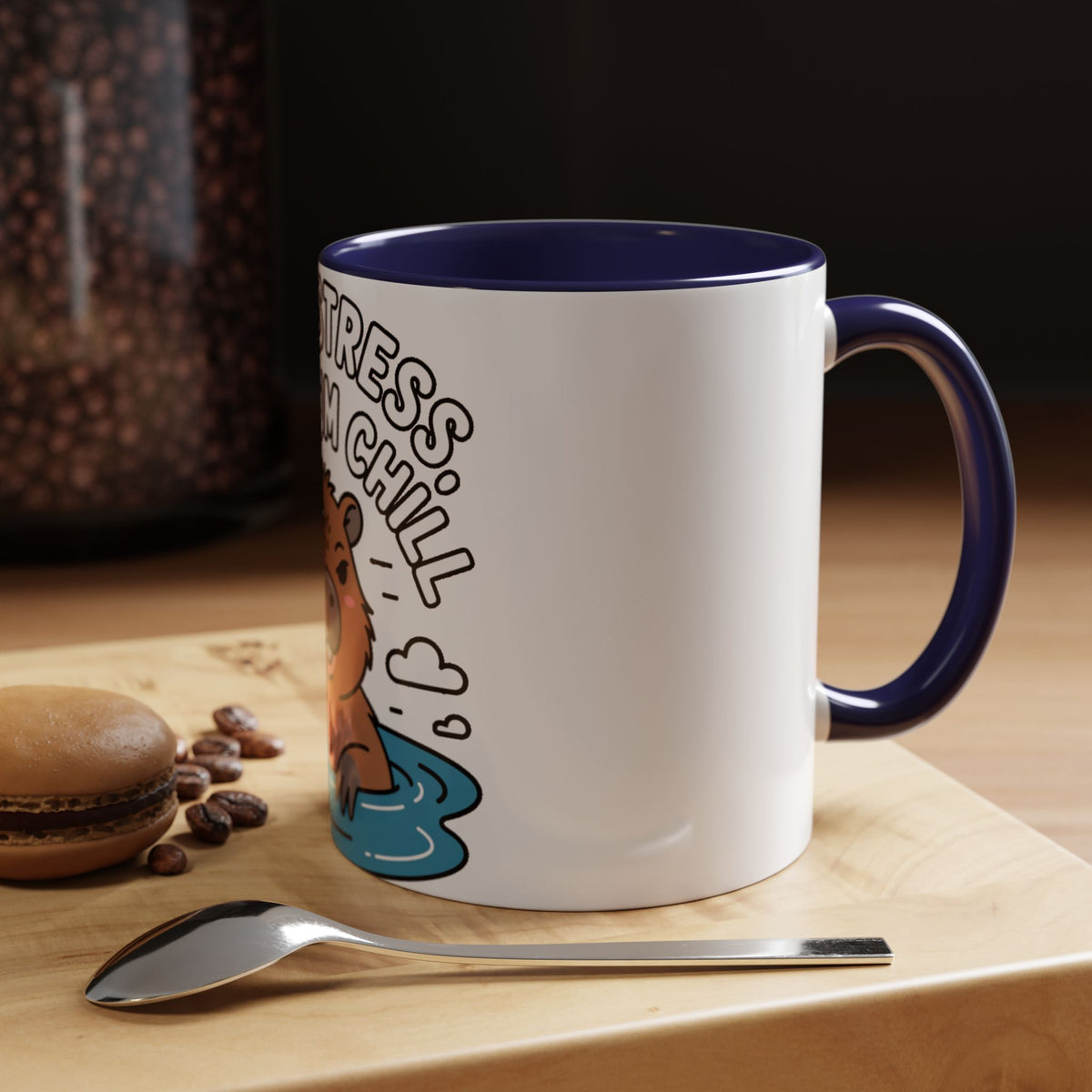 Zero Stress Capybara Mug, Funny Chill Capybara Coffee Cup, Cute Hot Spring Animal Gift, Zero Stress Maximum Chill Mug