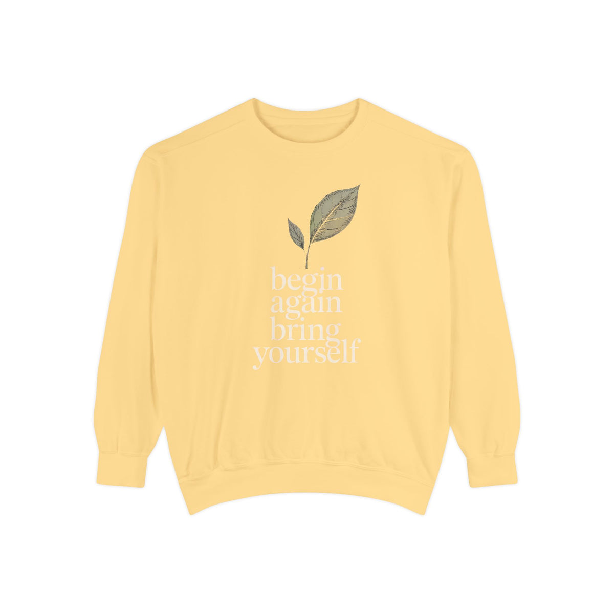 New Job Sweatshirt, Begin Again Crewneck, New Chapter Gift, Faith Based Gift, Positive Message Sweatshirt, Inspirational New Job Gift
