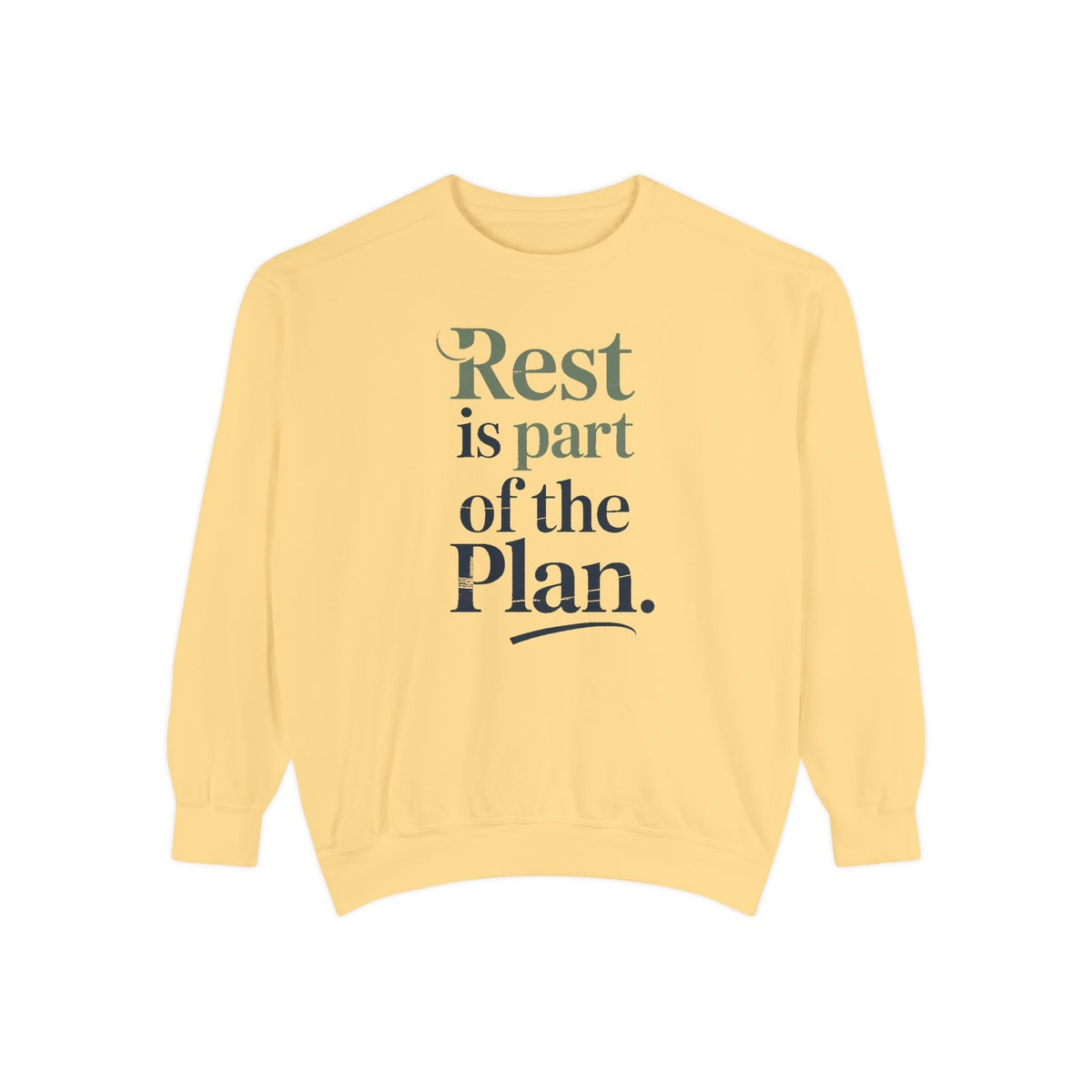 Mental Health Self Care Sweatshirt, Rest Is Part Of The Plan, Mental Health Awareness Gift, Self Care Crewneck, Therapy Support Sweatshirt