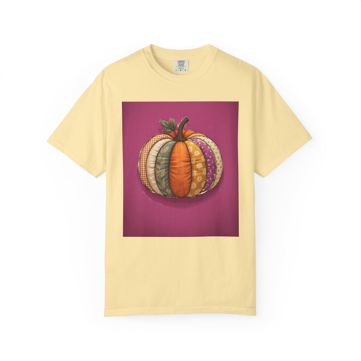 Patchwork Pumpkin Halloween Shirt, Cute Fall Pumpkin T-Shirt, Autumn Quilted Pumpkin Tee, Halloween Gift for Women