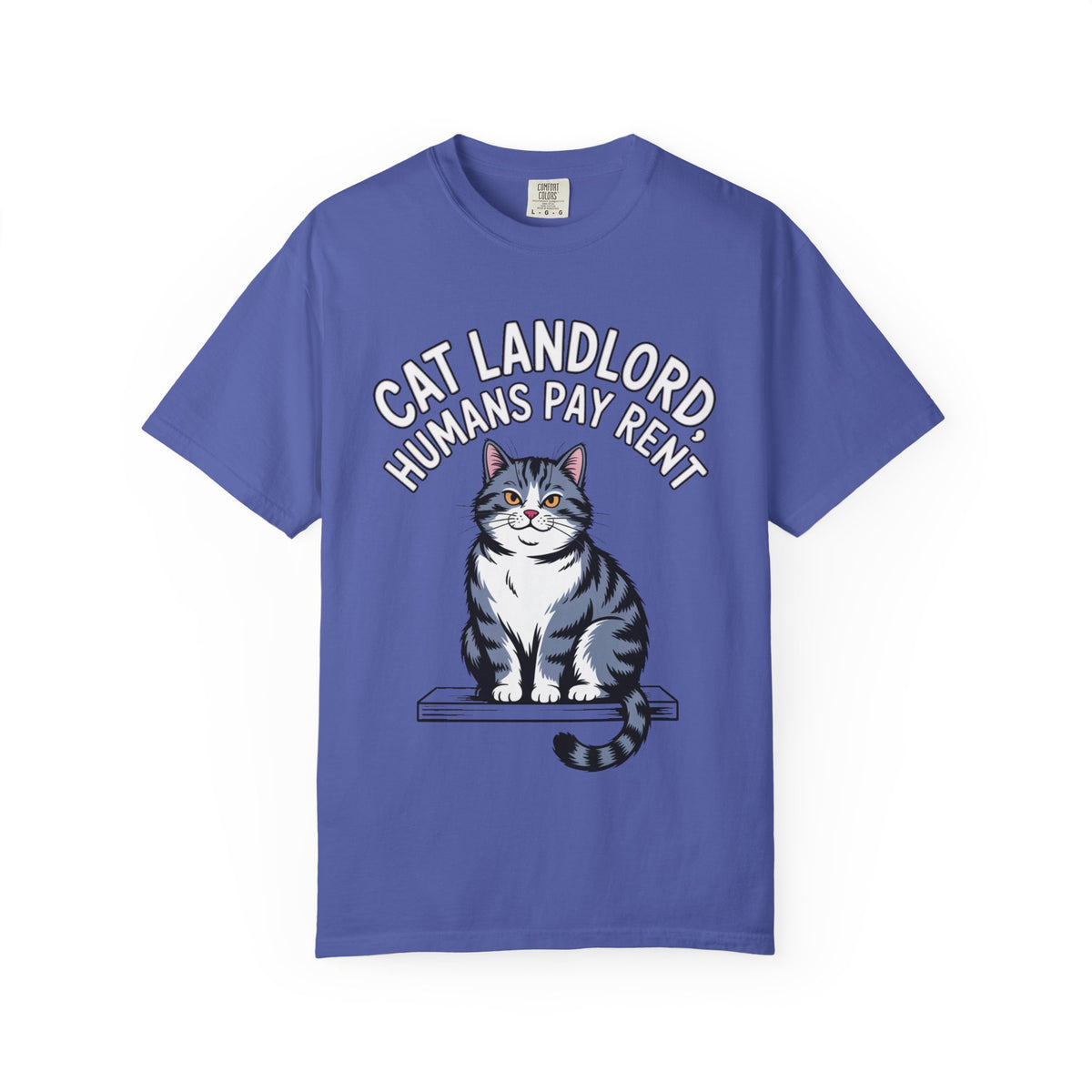 Cat Landlord Shirt, Funny Cat T-Shirt, Humans Pay Rent Tee, Cute Fat Cat Lover Gift, Sarcastic Cat Owner Shirt, Crazy Cat Person Gift