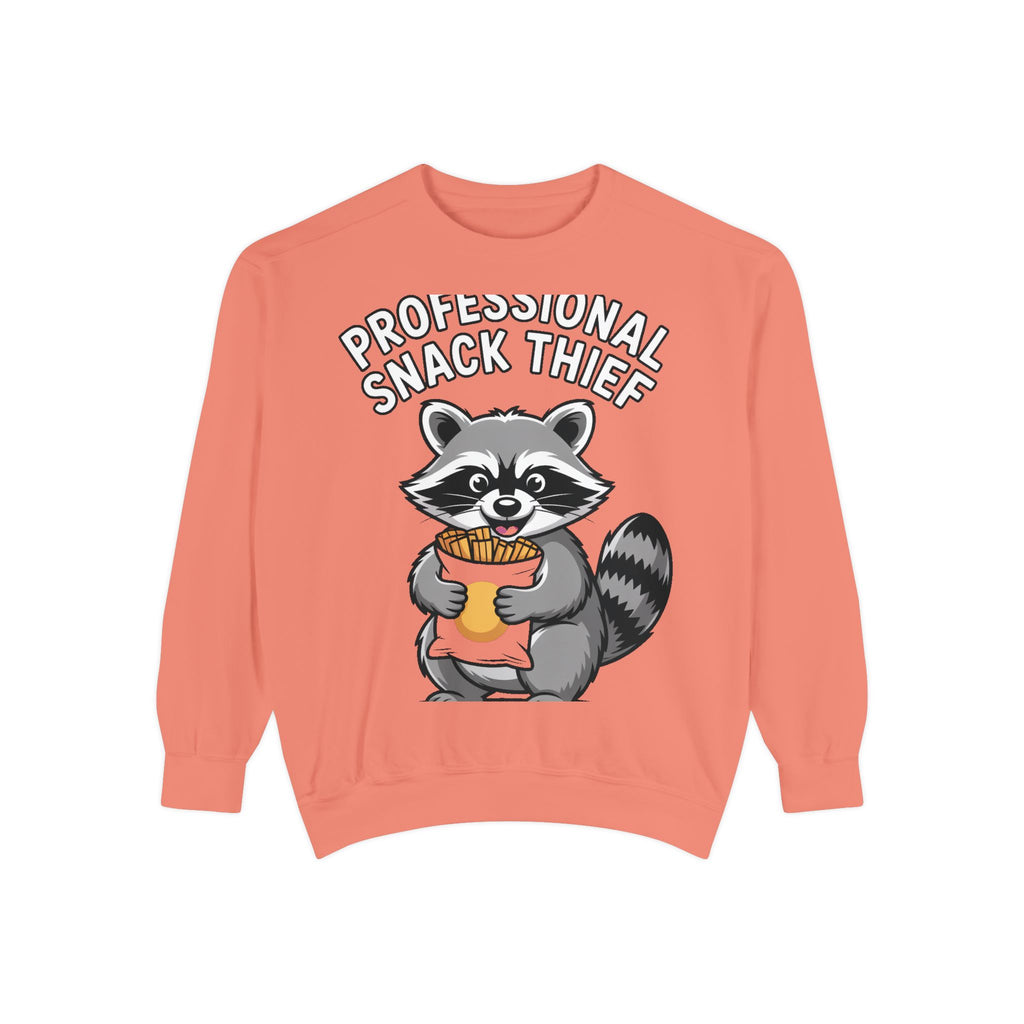 Professional Snack Thief Sweatshirt, Funny Raccoon Crewneck, Cute Raccoon Chip Bandit Sweatshirt, Snack Lover Gift