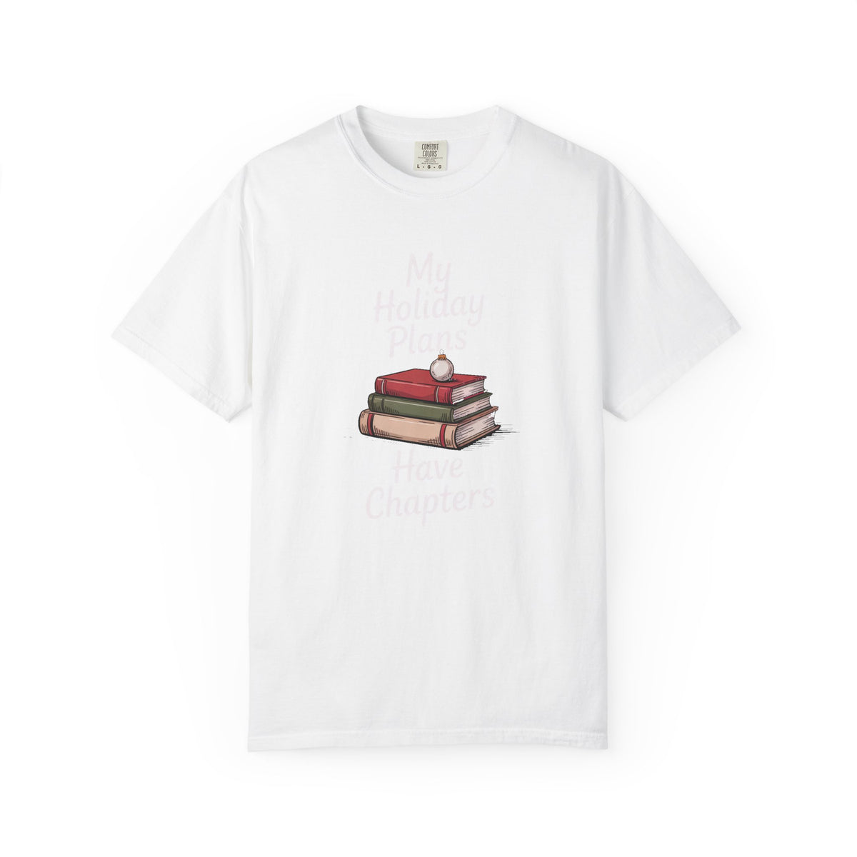 Bookish Christmas Shirt, My Holiday Plans Have Chapters, Book Lover Christmas Gift, Funny Reader Tee, Bookworm Holiday Shirt, Book Club Chr…