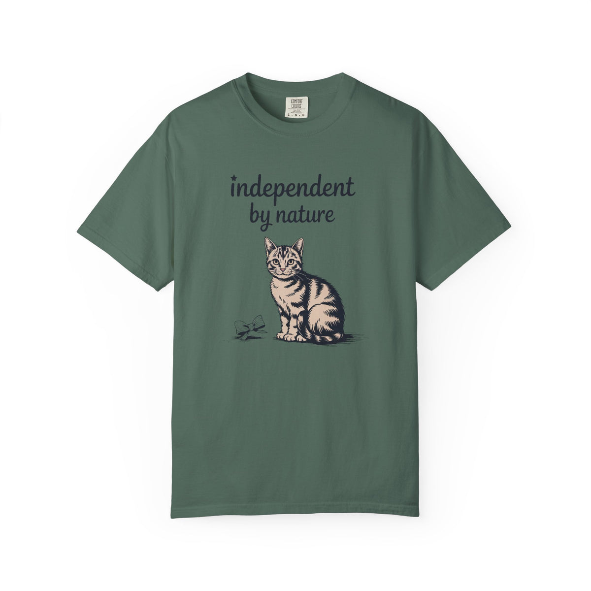 Cat Owner Shirt, Independent By Nature Tee, Fourth Of July Cat Lover Gift, Funny Patriotic Cat Shirt, 4th Of July Gift For Cat Mom Or Dad