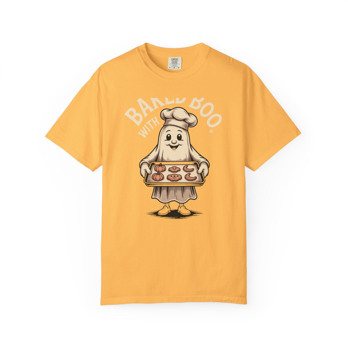 Baked With Boo Ghost Shirt, Funny Halloween Baking T-Shirt, Cute Ghost Cookie Tee, Spooky Season Bakery Gift