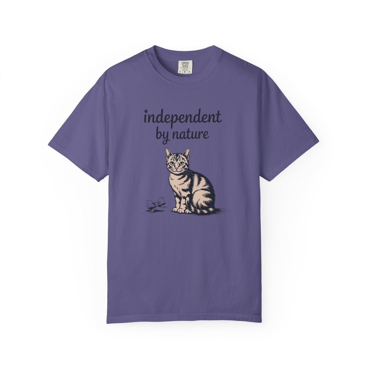 Cat Owner Shirt, Independent By Nature Tee, Fourth Of July Cat Lover Gift, Funny Patriotic Cat Shirt, 4th Of July Gift For Cat Mom Or Dad