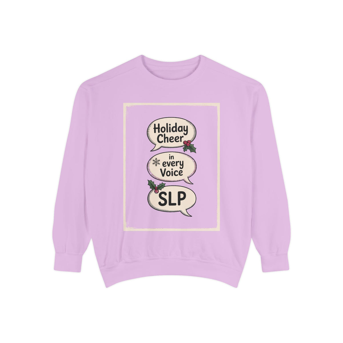 SLP Christmas Sweatshirt, Holiday Cheer In Every Voice, Speech Language Pathologist Gift, SLP Crew Christmas Shirt, Speech Therapist Holida…