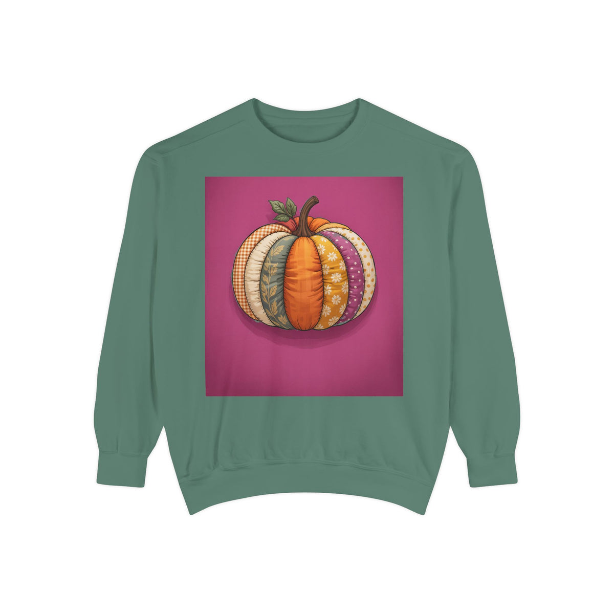 Patchwork Pumpkin Sweatshirt, Fall Quilted Pumpkin Crewneck, Halloween Sweatshirt, Cozy Autumn Gift, Cottagecore Fall Sweater