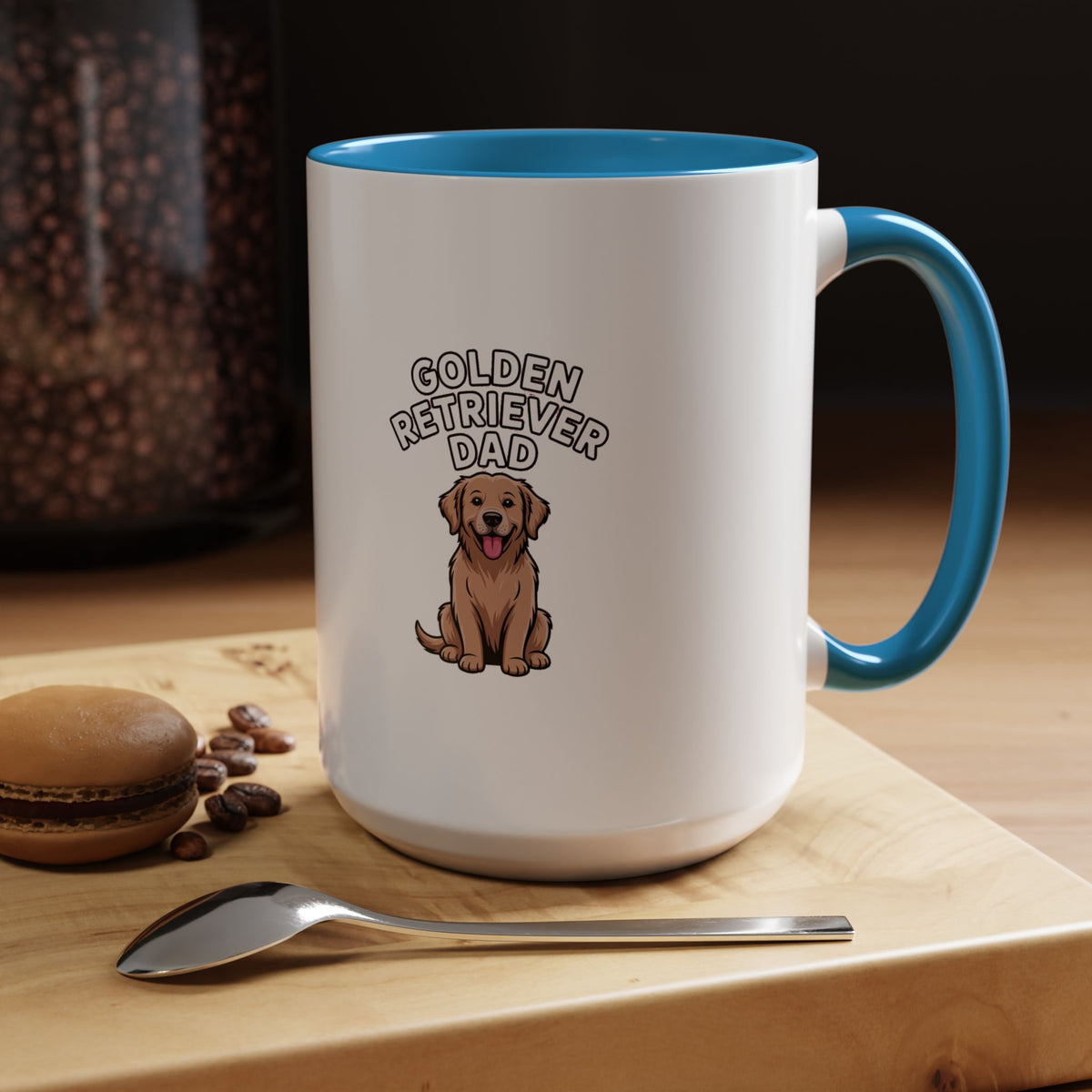 Golden Retriever Dad Mug, Funny Dog Dad Coffee Cup, Golden Retriever Owner Gift, Cute Dog Lover Mug, Retriever Dad Gift Mug