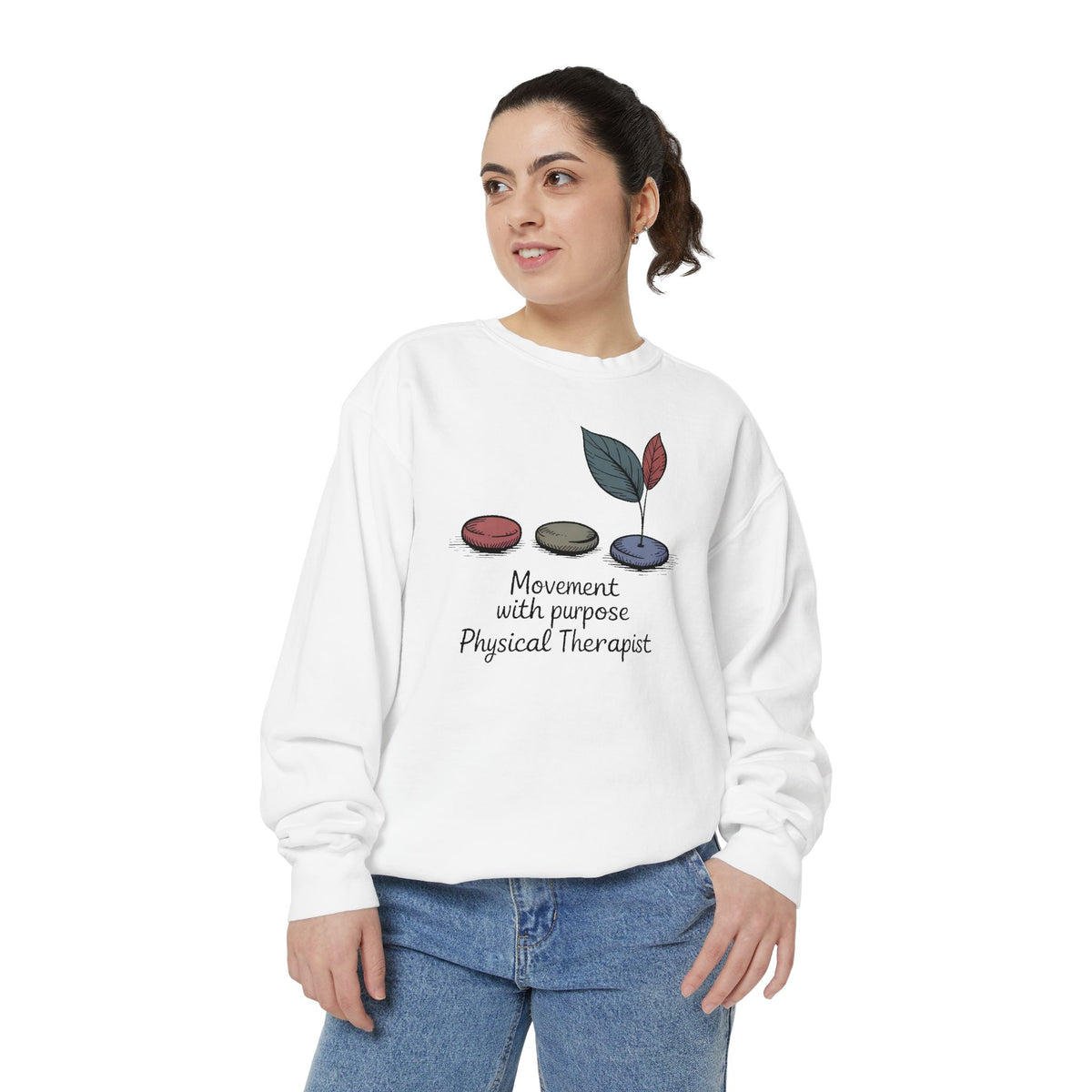 Physical Therapist Sweatshirt, Movement With Purpose Gift, PT Retirement Gift, Physical Therapy Grad Crewneck, PT Appreciation Gift