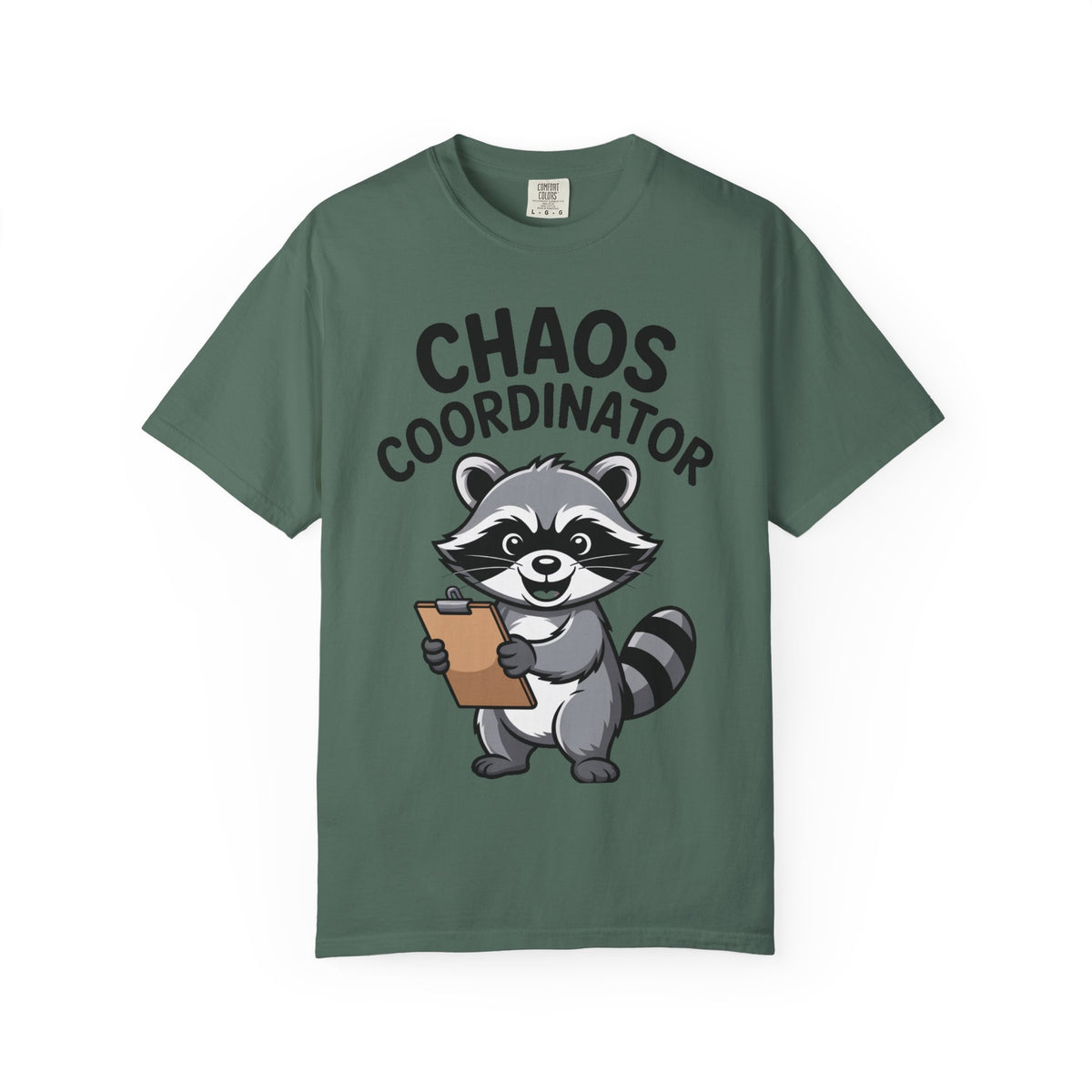 Chaos Coordinator Raccoon Shirt, Funny Raccoon T-Shirt, Trash Panda Gift, Cute Clipboard Raccoon Tee, Sarcastic Work Shirt