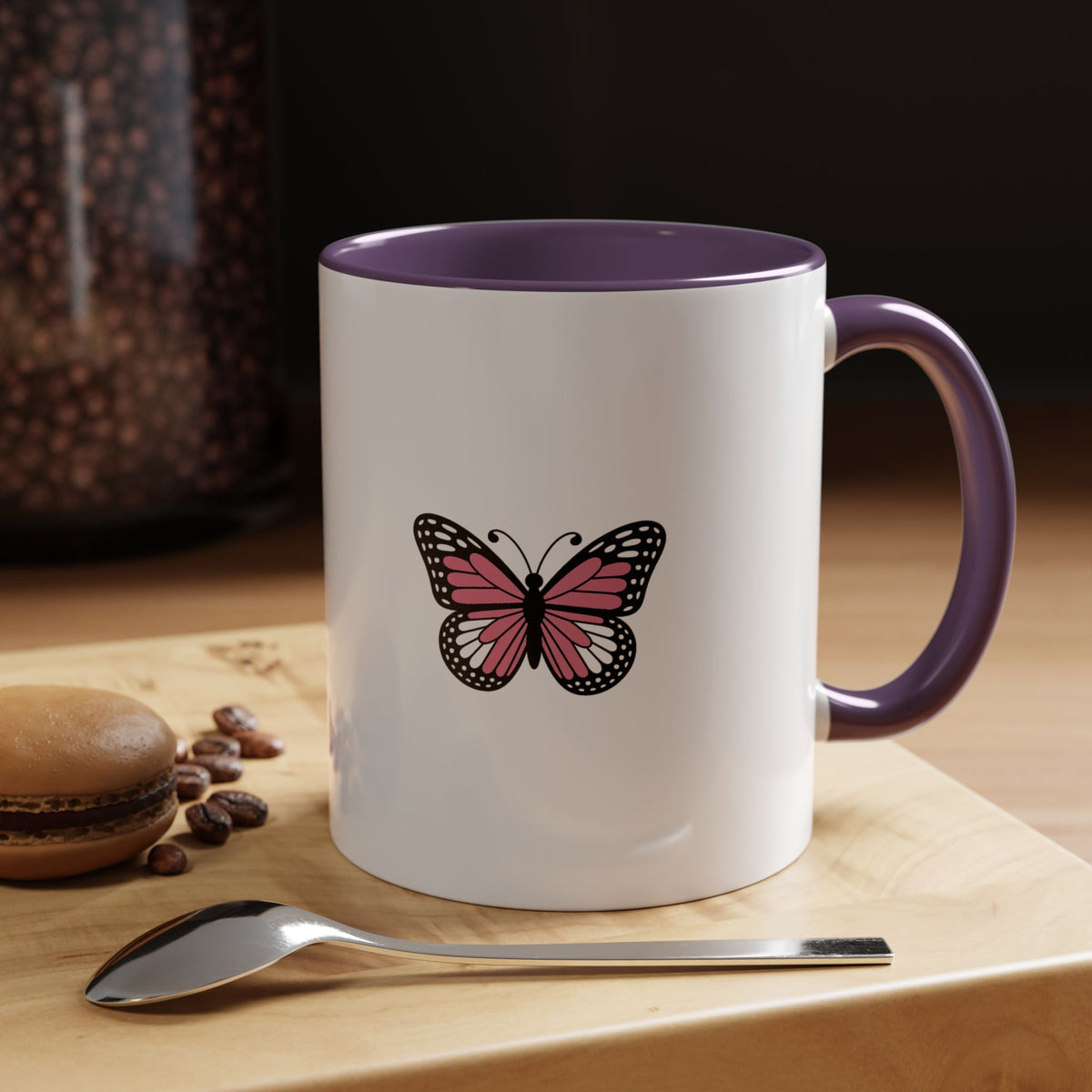 Cute Butterfly Mug, Detailed Butterfly Ceramic Mug, Nature Lover Gift, Butterfly Coffee Cup, Cottagecore Mug Gift for Her