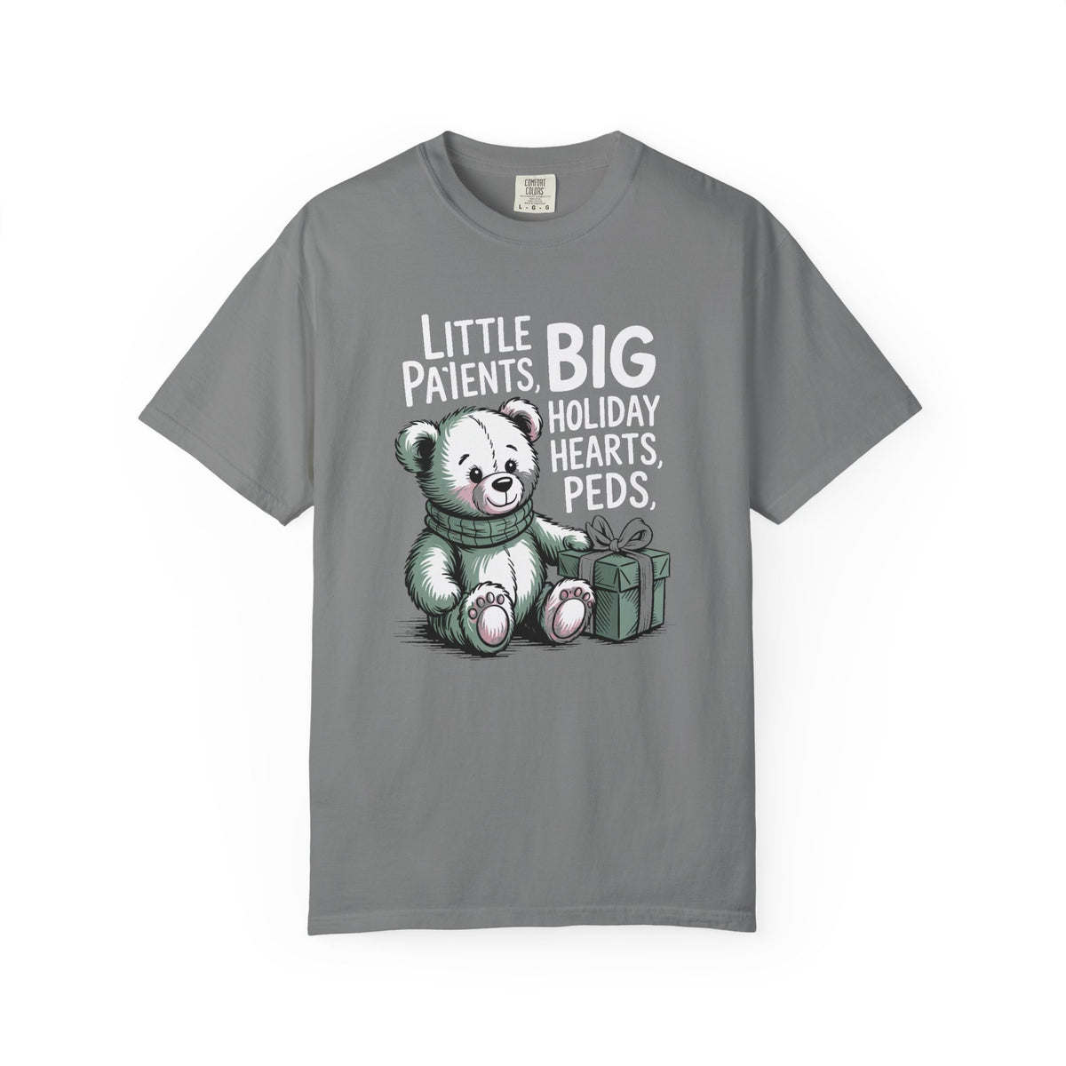 Pediatric Nurse Shirt, Peds Crew Christmas Gift, Little Patients Big Holiday Hearts Tee, Nurse Christmas Crew Shirt, PEDS Holiday Gift For…