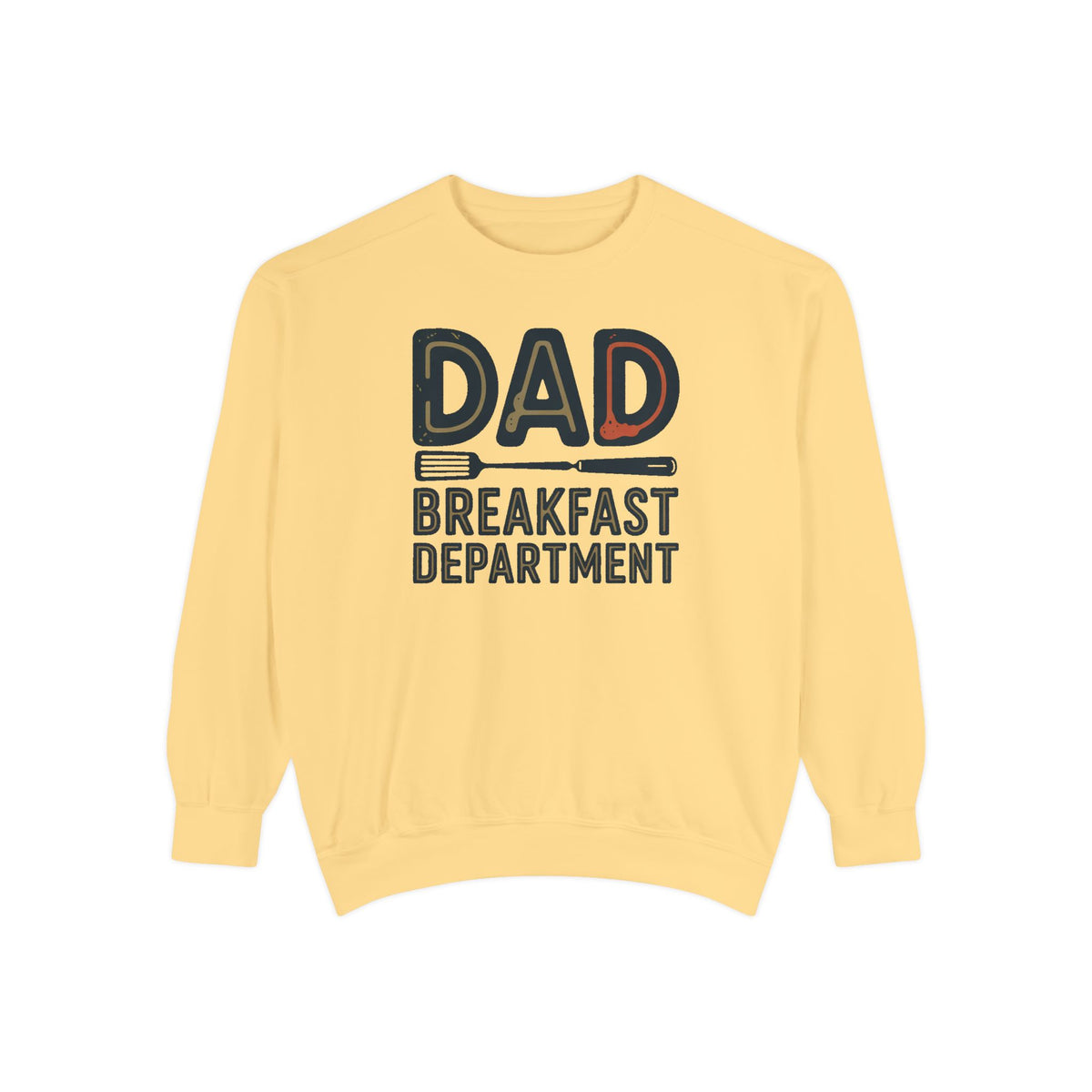 Dad Sweatshirt, Breakfast Department, Father's Day Gift For Dad Who Cooks, Funny Cooking Dad Crewneck, Retro Grilling Dad Gift