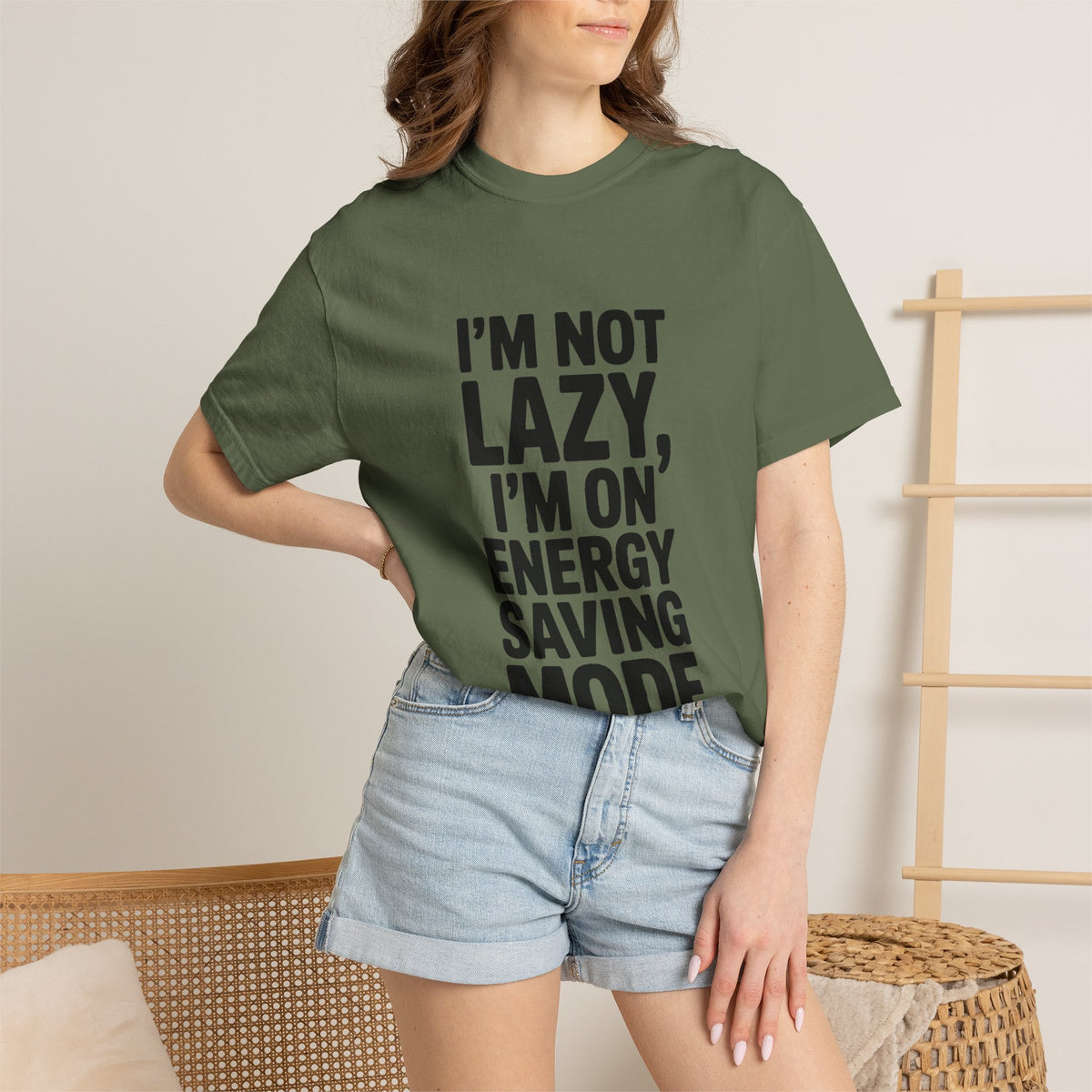 I'm Not Lazy I'm On Energy Saving Mode Shirt, Funny Sarcastic T-Shirt, Lazy Day Tee, Funny Gift for Him Her
