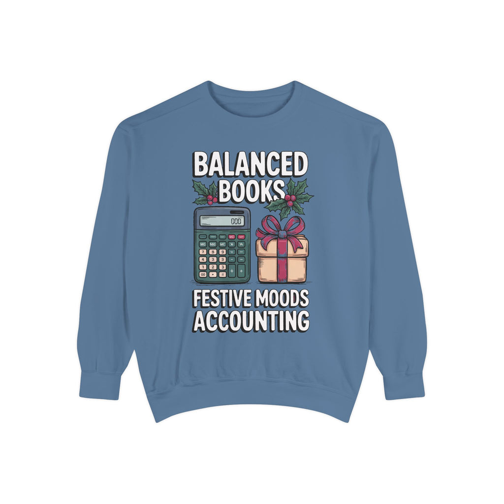 Accountant Christmas Sweatshirt, Balanced Books Festive Moods, Accounting Team Gift, Funny Accountant Crewneck, Christmas Gift For Accounta…