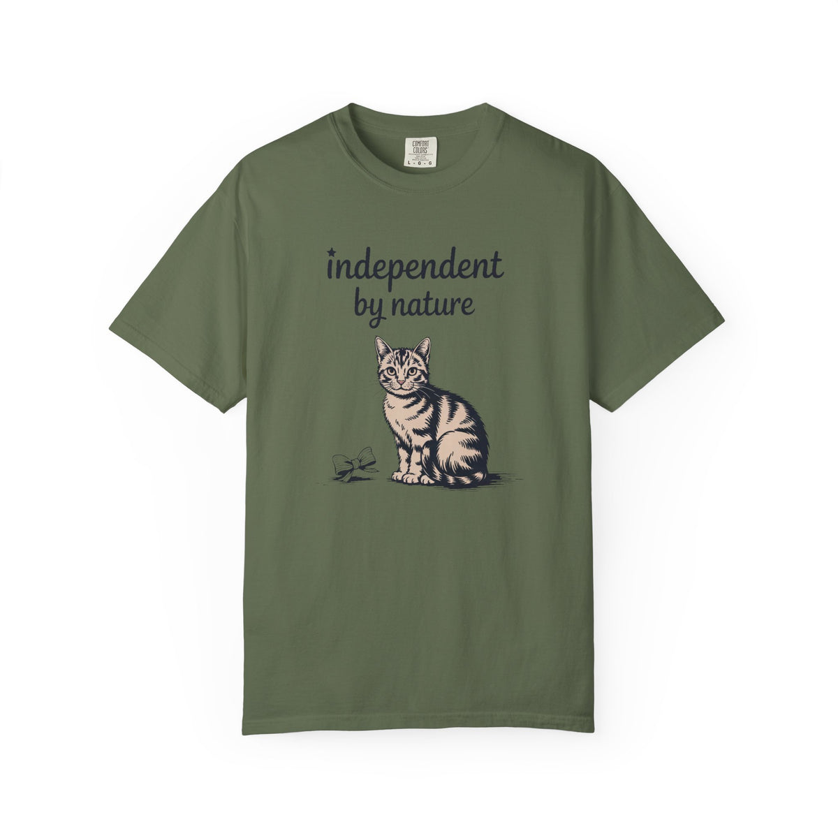 Cat Owner Shirt, Independent By Nature Tee, Fourth Of July Cat Lover Gift, Funny Patriotic Cat Shirt, 4th Of July Gift For Cat Mom Or Dad