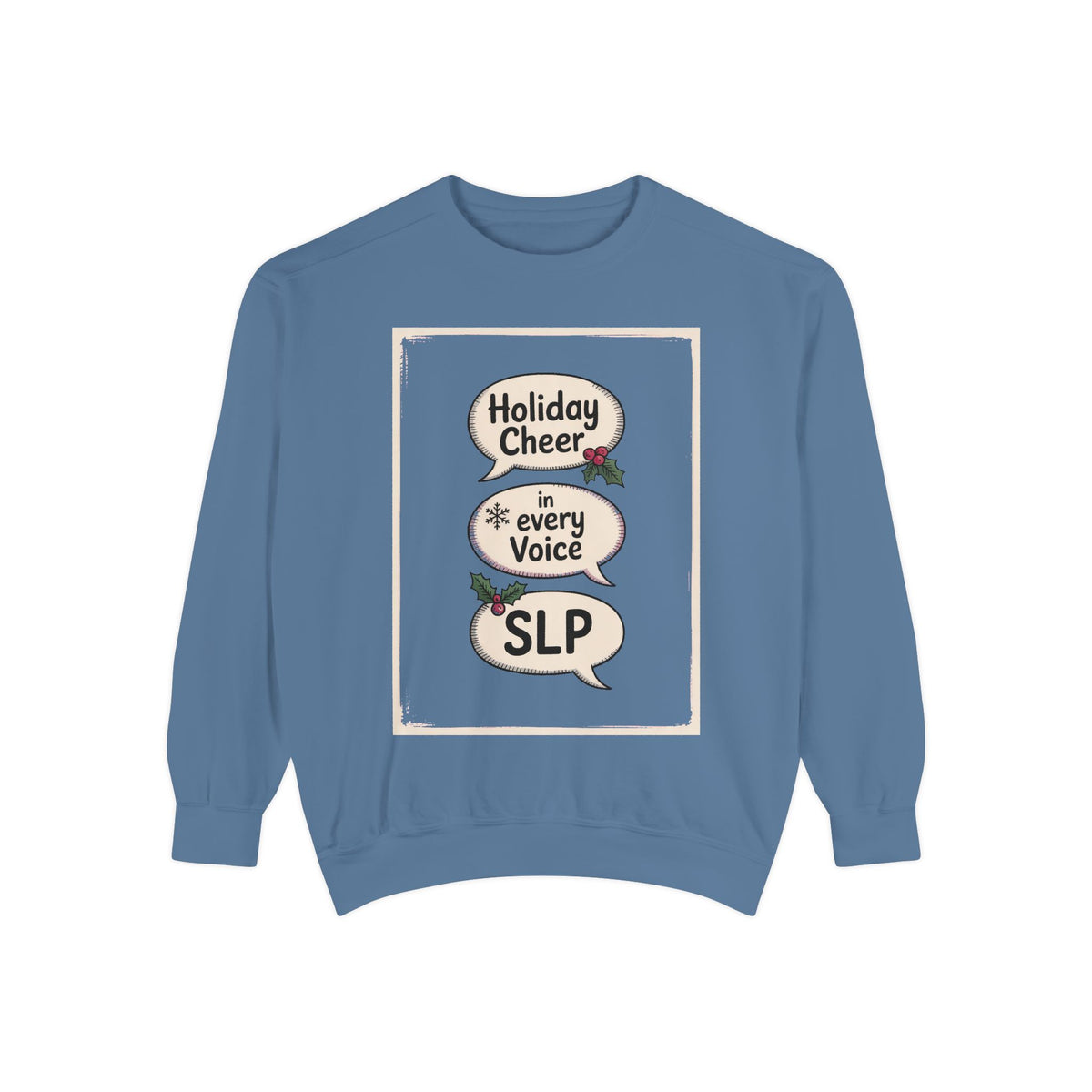 SLP Christmas Sweatshirt, Holiday Cheer In Every Voice, Speech Language Pathologist Gift, SLP Crew Christmas Shirt, Speech Therapist Holida…