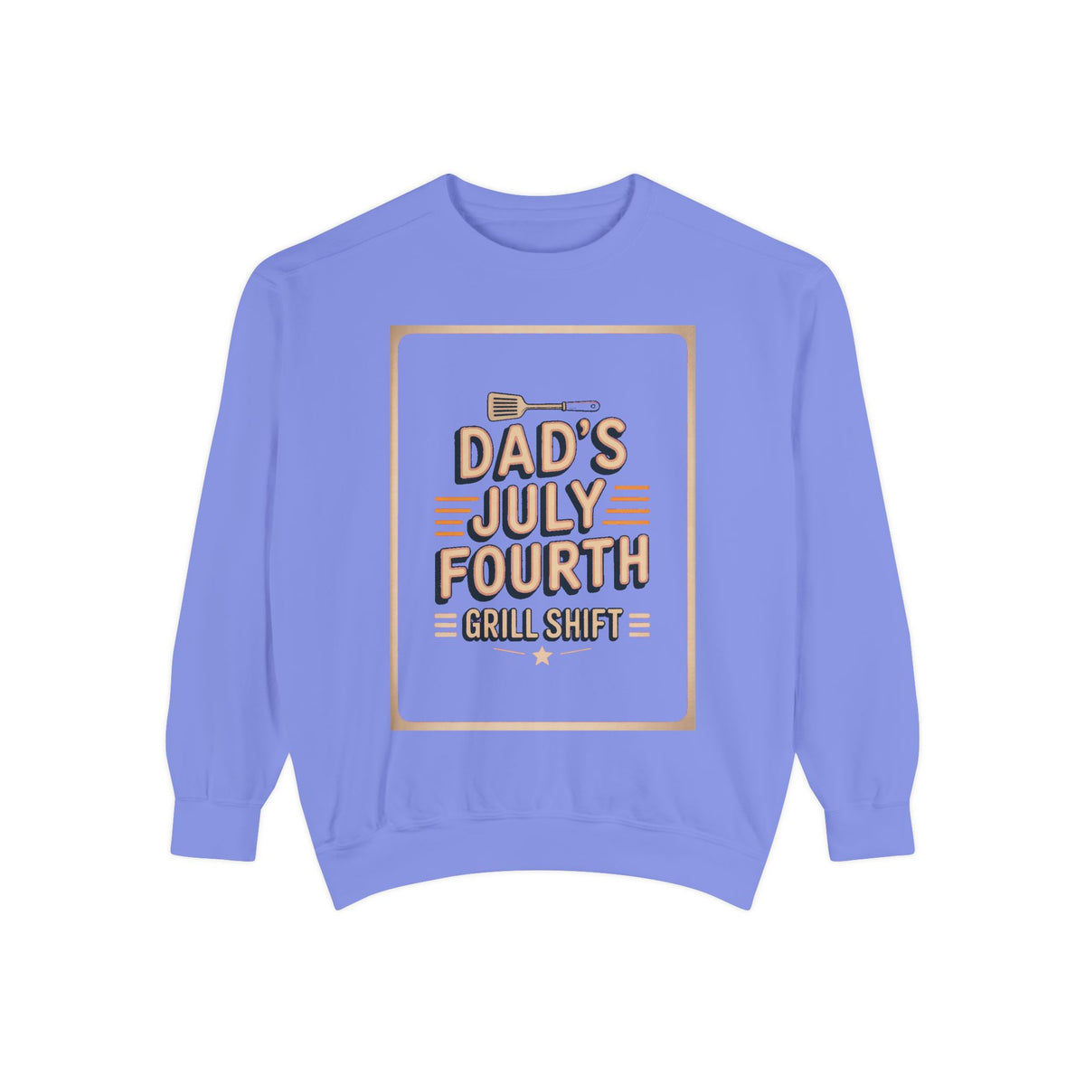 Dad BBQ Sweatshirt, Fourth Of July Grill Master Gift, Dad's Grill Shift Crewneck, Patriotic Dad Gift, Funny July 4th Sweatshirt For Dad