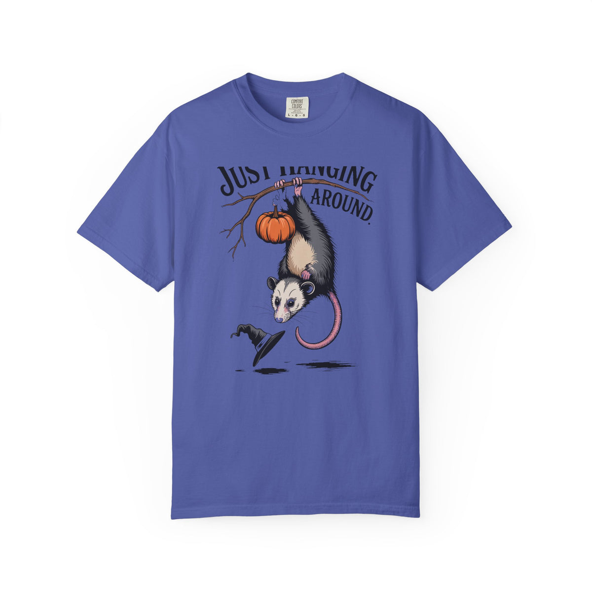 Just Hanging Around Opossum Shirt, Vintage Halloween Possum T-Shirt, Funny Halloween Gift, Retro Naturalist Tee