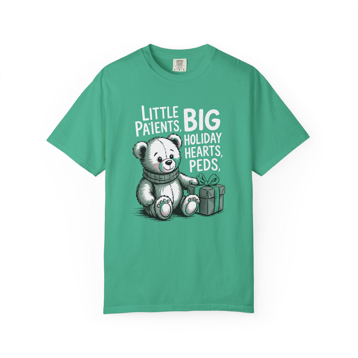 Pediatric Nurse Shirt, Peds Crew Christmas Gift, Little Patients Big Holiday Hearts Tee, Nurse Christmas Crew Shirt, PEDS Holiday Gift For…