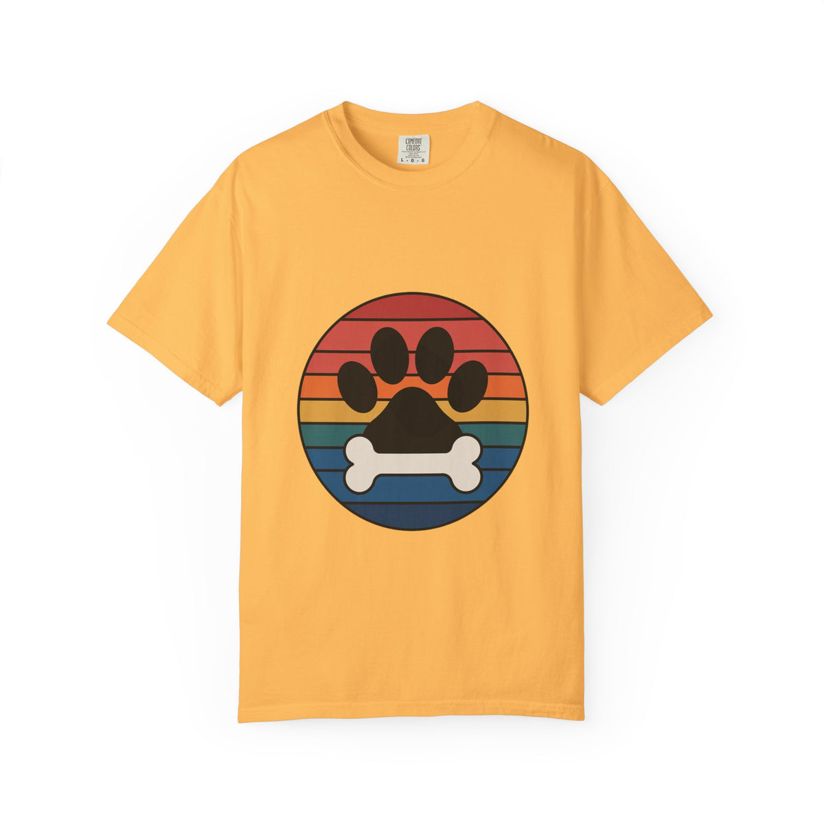 Dog Mom Retro Badge Shirt, Vintage Sunset Dog Lover T-Shirt, Retro Travel Sticker Style Dog Mama Gift Tee