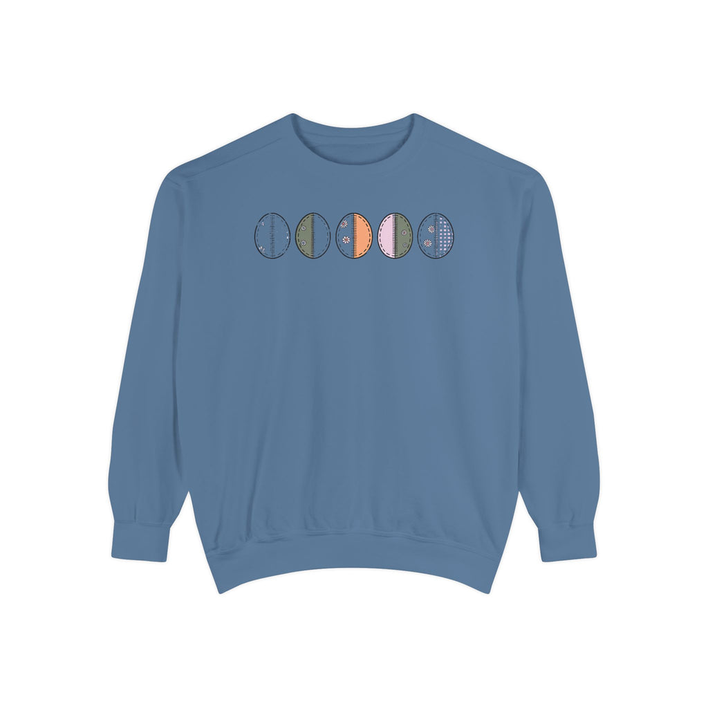 Quilter Easter Sweatshirt, Patchwork Egg Gift For Quilting Lover, Easter Quilt Crewneck, Cute Easter Gift For Quilter, Spring Sweatshirt
