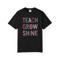 Teacher Shirt, Fourth of July Teacher Gift, Teach Grow Shine Shirt, Patriotic Teacher Tee, 4th of July Teacher Appreciation Shirt, End of Y…