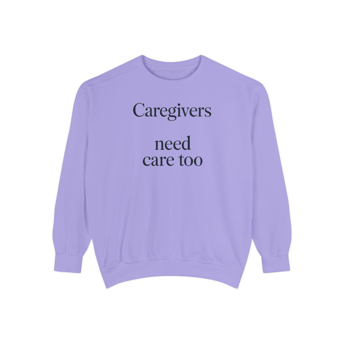 Alzheimer's Caregiver Sweatshirt, Caregivers Need Care Too, Alzheimer's Awareness Gift, Caregiver Support Crewneck, Embroidered Sweatshirt…