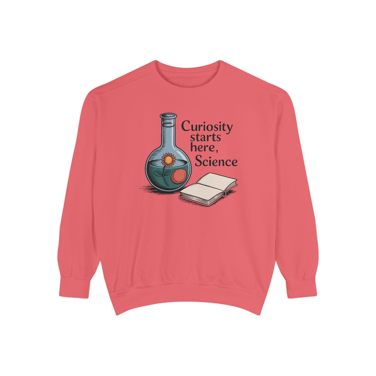 Science Teacher Sweatshirt, Back to School Gift For Science Teacher, Curiosity Starts Here Crewneck, Vintage Lab Flask Tee, Science Teacher…