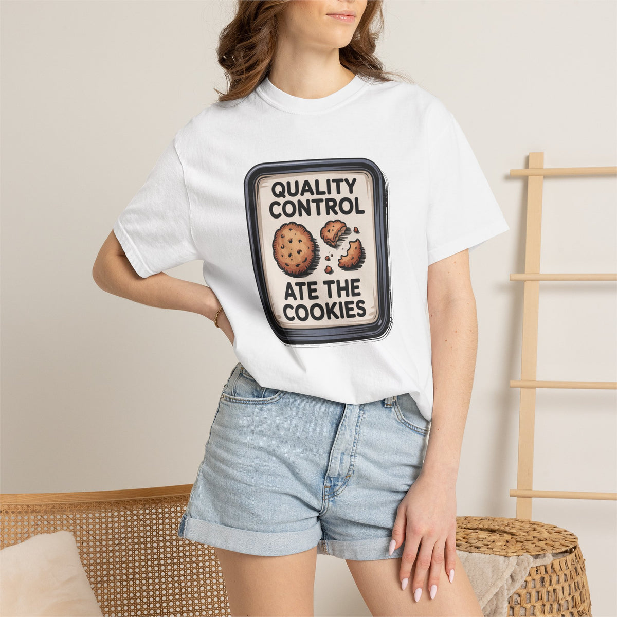 Baker Christmas Shirt, Quality Control Ate The Cookies Tee, Funny Baker Gift, Christmas Baking Shirt, Cookie Lover Gift, Holiday Baker T-Sh…