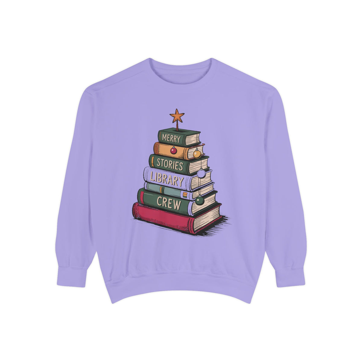 Librarian Christmas Sweatshirt, Library Crew Gift, Merry Stories Crewneck, Christmas Gift For Librarian, Book Lover Holiday Sweatshirt, Lib…