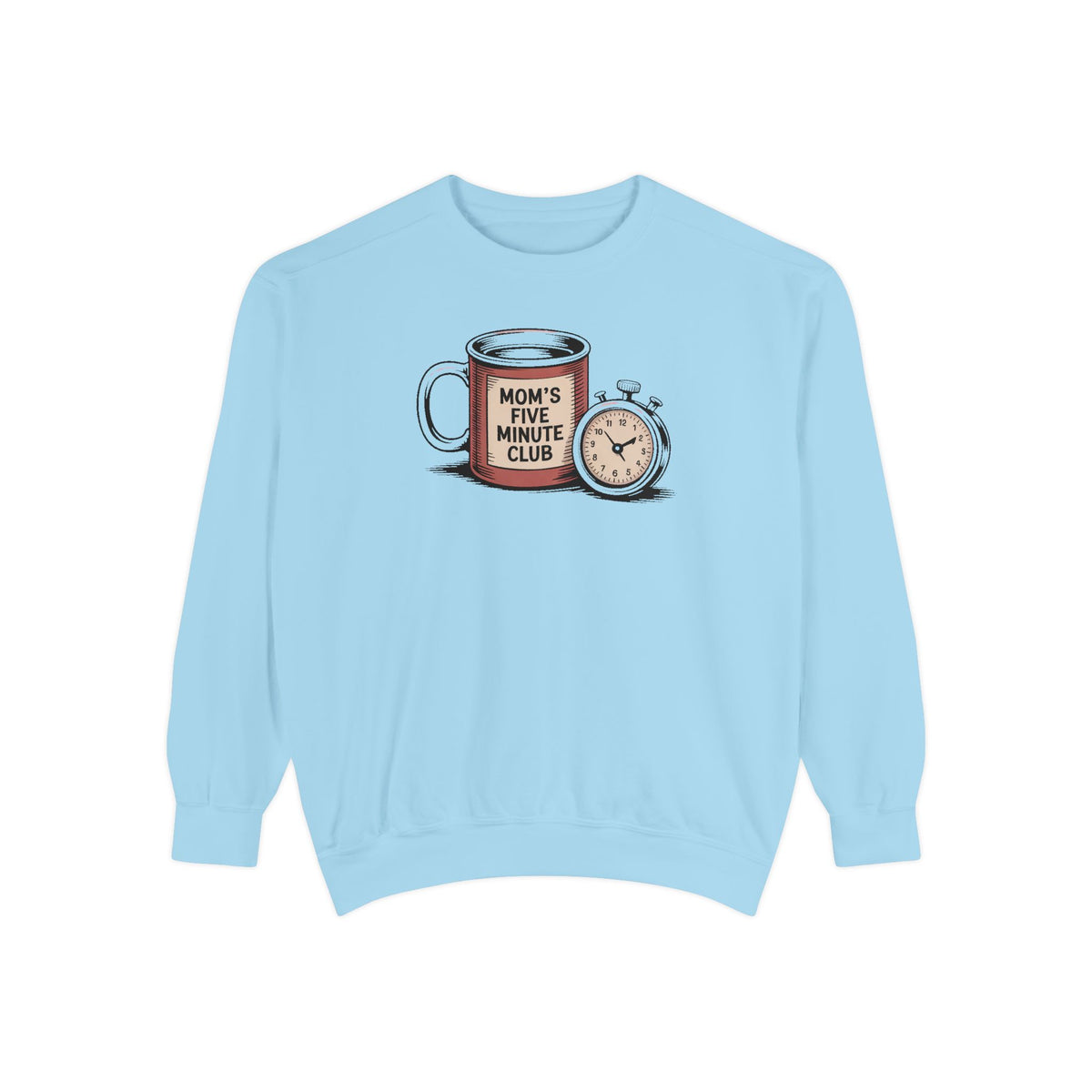 Mom's Five Minute Club Sweatshirt, Funny Coffee Lover Gift For Mom, Mothers Day Gift, Coffee Break Crewneck, Gift For Busy Mom, Mom Coffee…