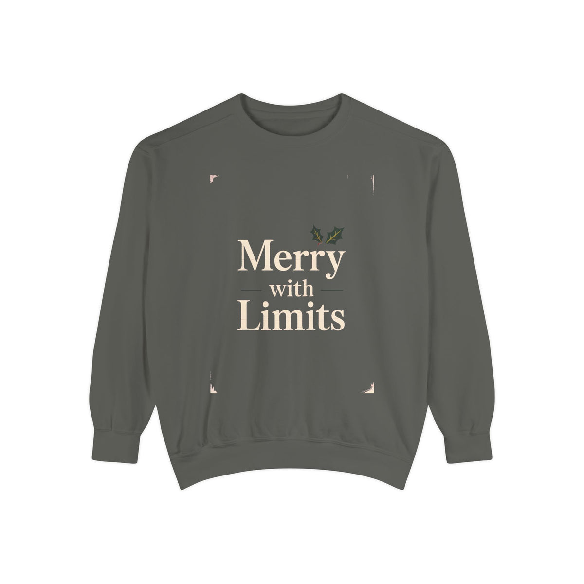 Busy Adult Christmas Sweatshirt, Merry With Limits Crewneck, Funny Christmas Gift For Tired Adults, Sarcastic Holiday Sweater, Dry Humor Xm…