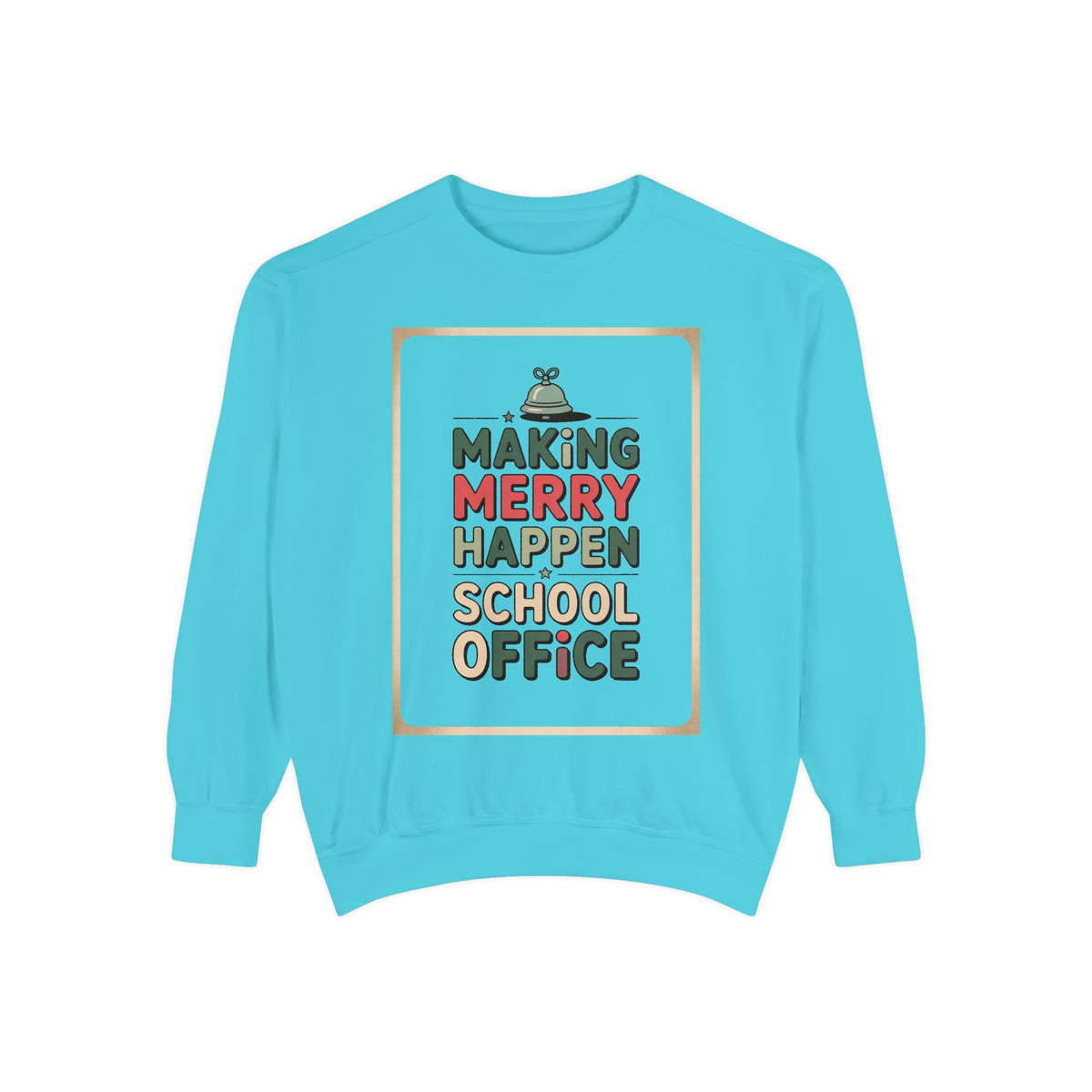 School Office Sweatshirt, Making Merry Happen Christmas Crew, School Office Staff Gift, Christmas Profession Crewneck, Office Team Holiday…