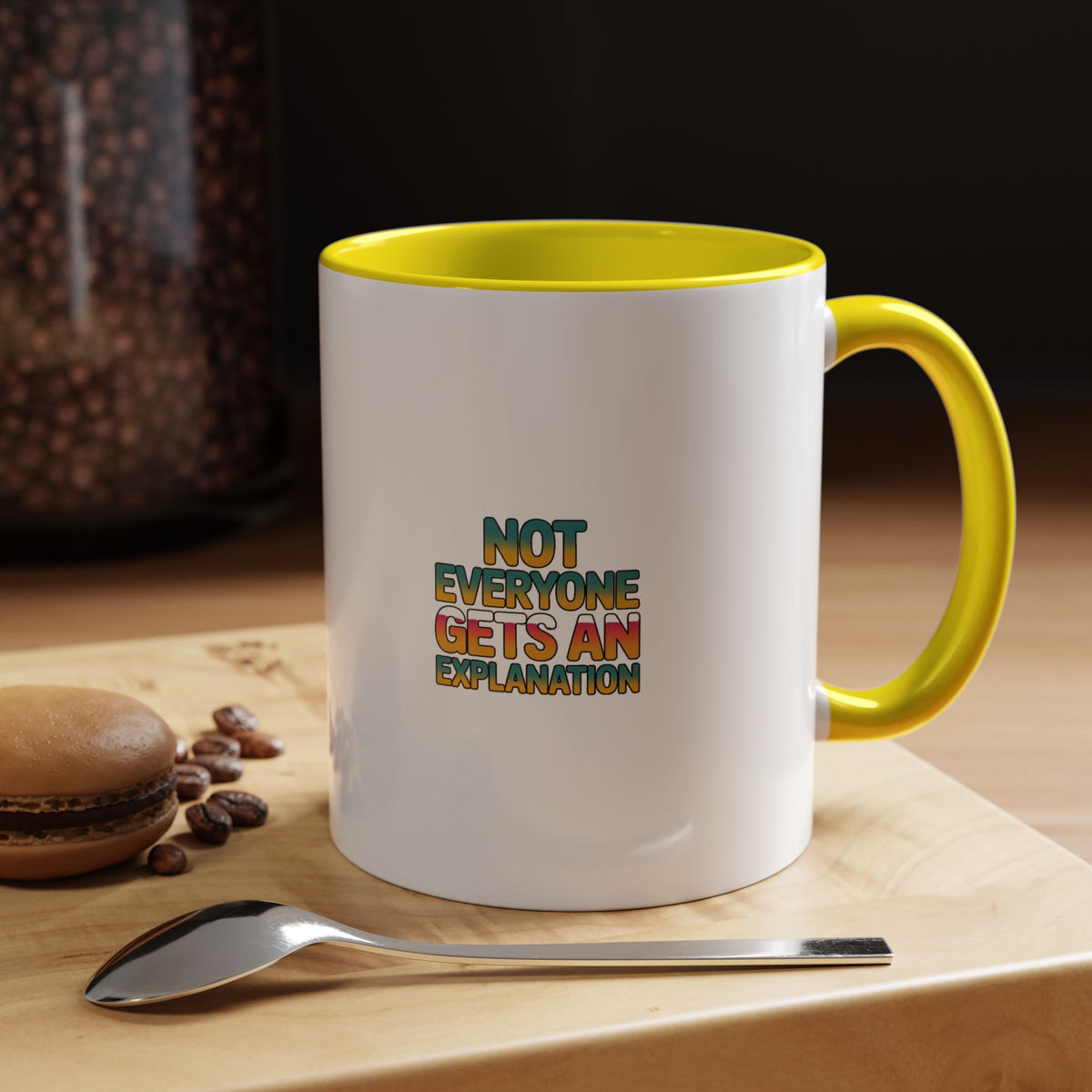 Not Everyone Gets An Explanation Mug, Bold Typography Coffee Mug, Sarcastic Quote Mug, Funny Gift for Coworker or Friend