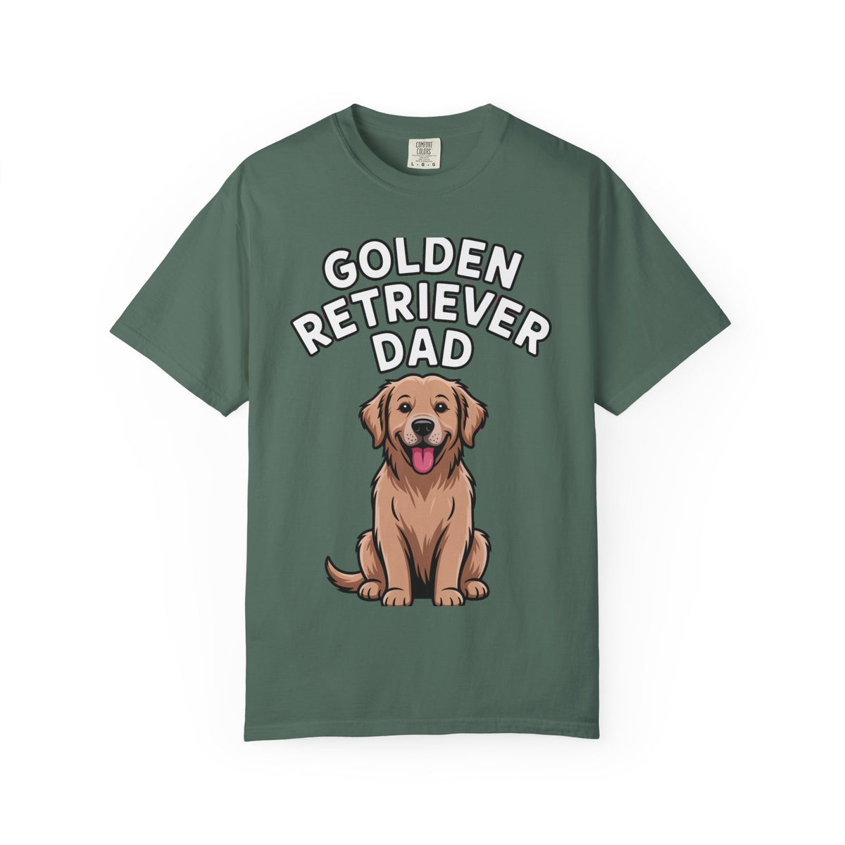 Golden Retriever Dad Shirt, Funny Dog Dad T-Shirt, Golden Retriever Owner Gift, Cute Cartoon Dog Tee, Dog Lover Shirt for Men