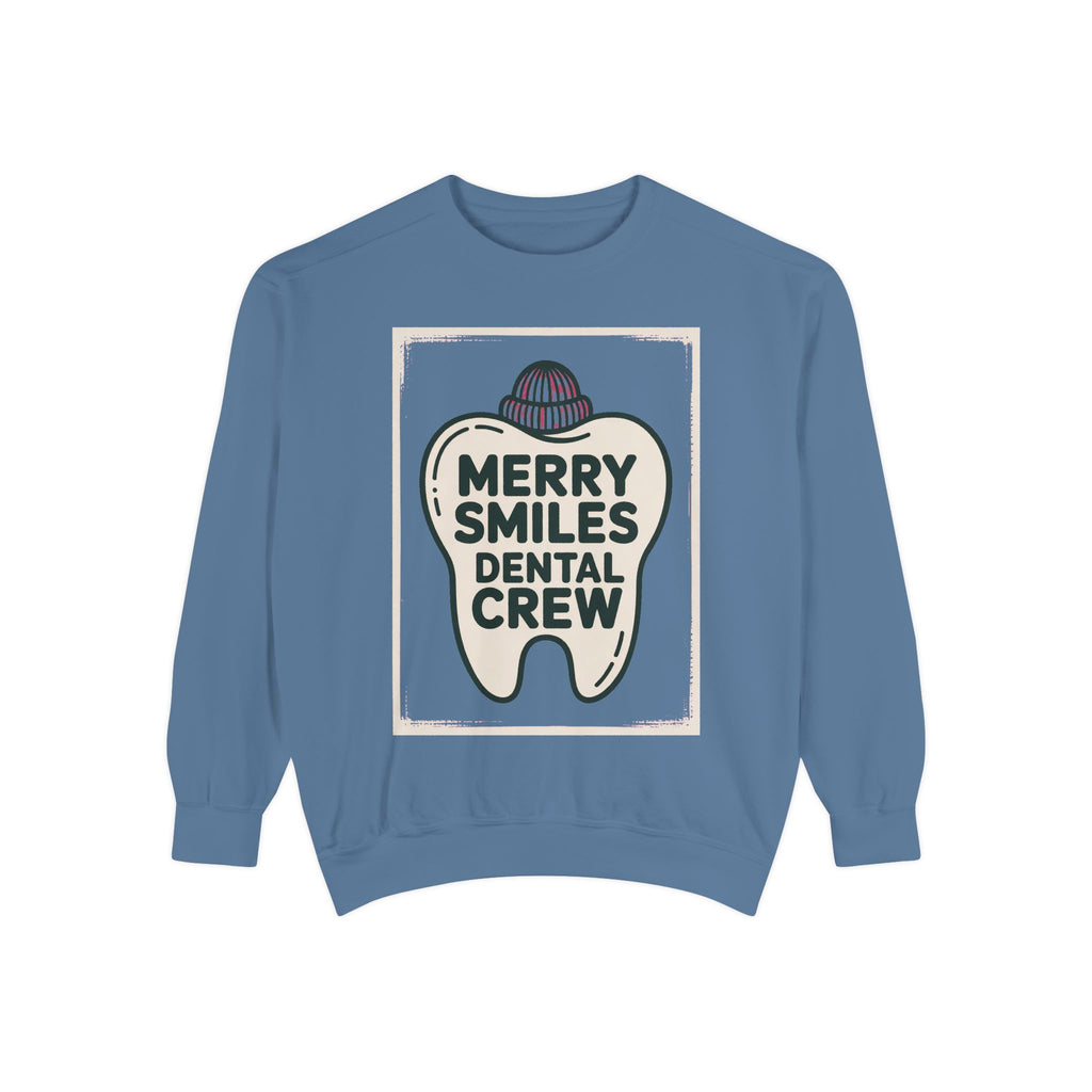 Dental Christmas Team Sweatshirt, Merry Smiles Dental Crew Gift, Christmas Gift For Dentist, Dental Office Holiday Sweatshirt, Dental Hygie…