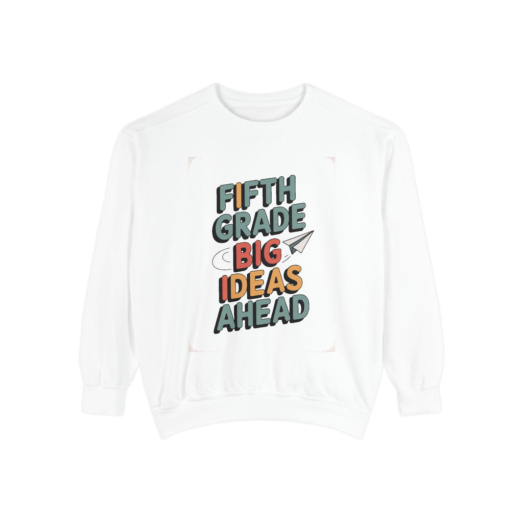 Fifth Grade Sweatshirt, Back to School Gift For Kids, 5th Grade Big Ideas Ahead Crewneck, Fifth Grade Student Shirt, First Day of School Tee