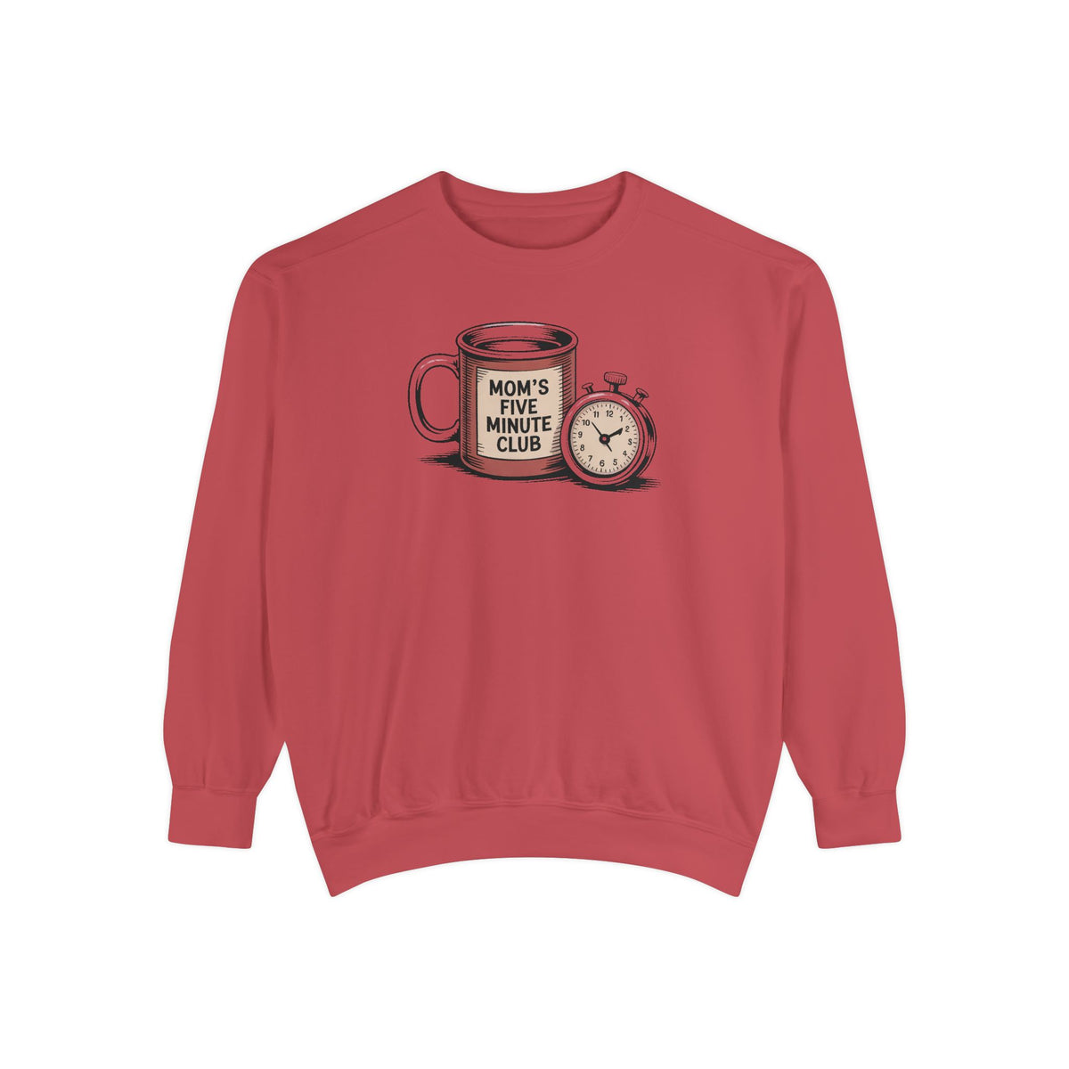 Mom's Five Minute Club Sweatshirt, Funny Coffee Lover Gift For Mom, Mothers Day Gift, Coffee Break Crewneck, Gift For Busy Mom, Mom Coffee…