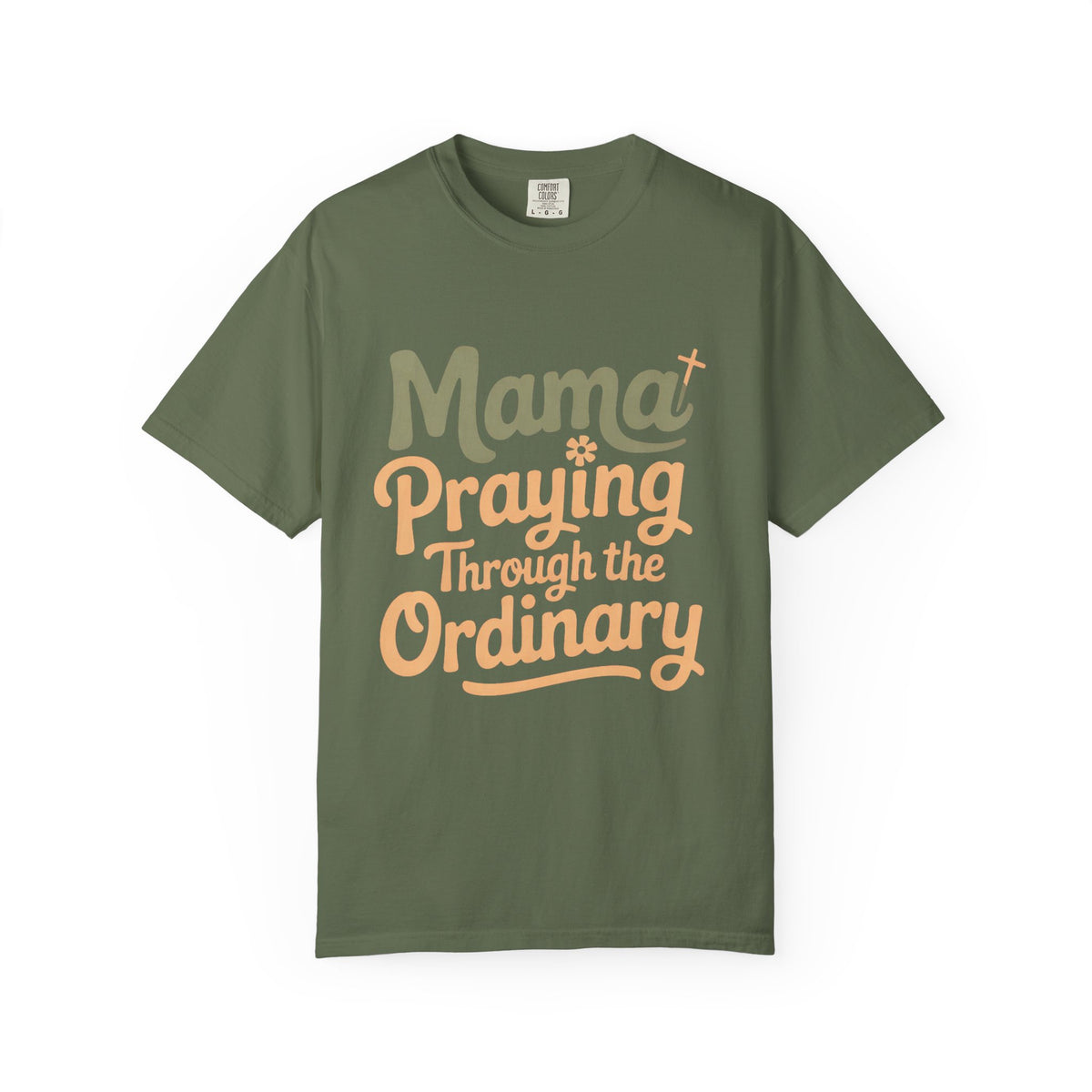 Christian Mom Shirt, Mama Praying Through The Ordinary Tee, Faith Based Gift For Mom, Religious Mom Shirt, Christian Mama Gift, Mothers Day…