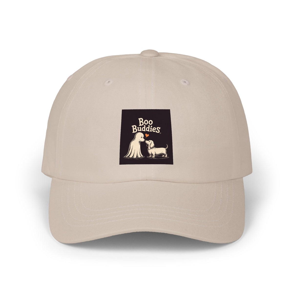 Boo Buddies Halloween Dad Cap, Cute Ghost Dachshund Embroidered Hat, Spooky Season Dog Lover Gift, Funny Halloween Cap for Dog Mom