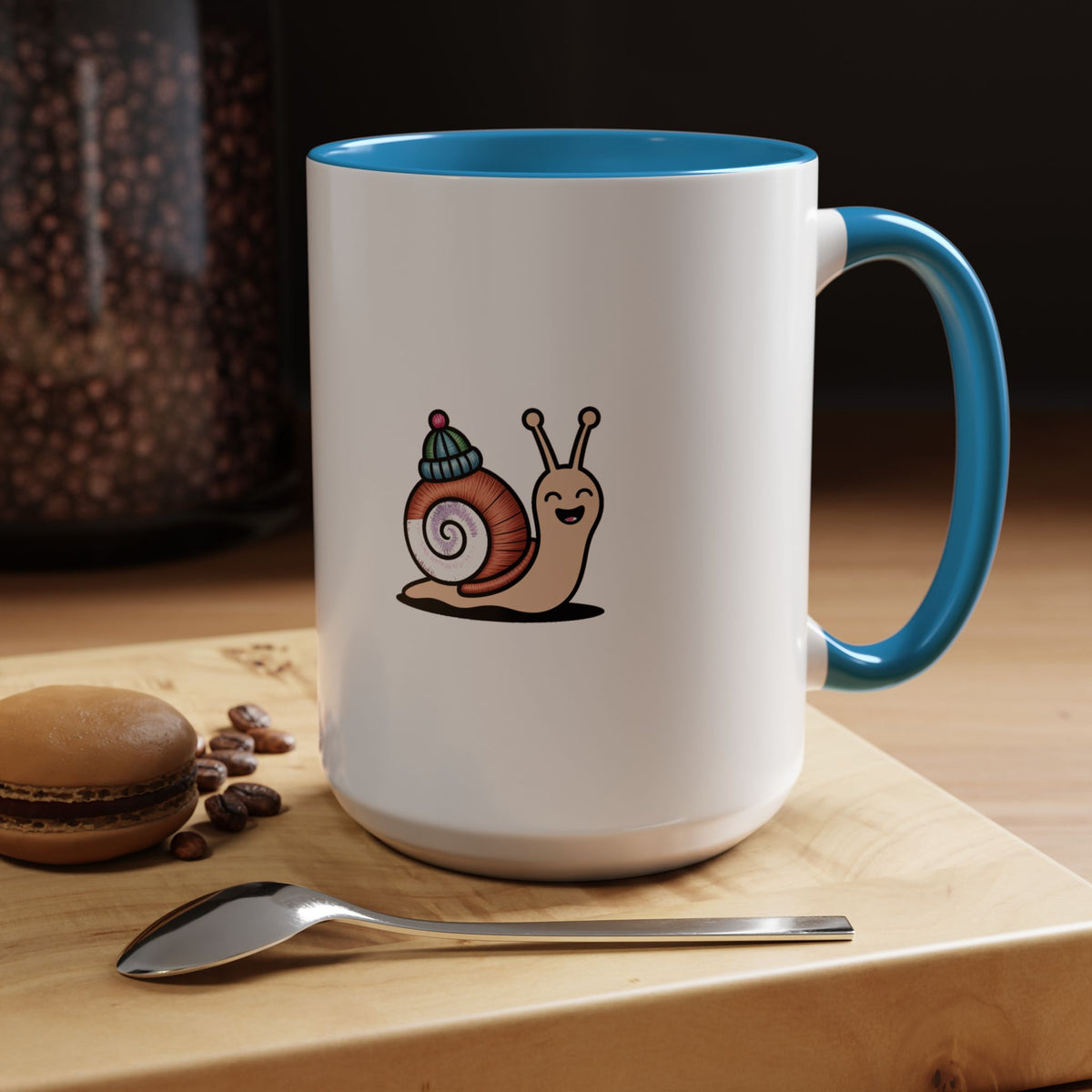 Cute Snail Mug, Tiny Hat Snail Coffee Cup, Funny Snail Lover Gift, Cottagecore Ceramic Mug, Whimsical Nature Mug Gift