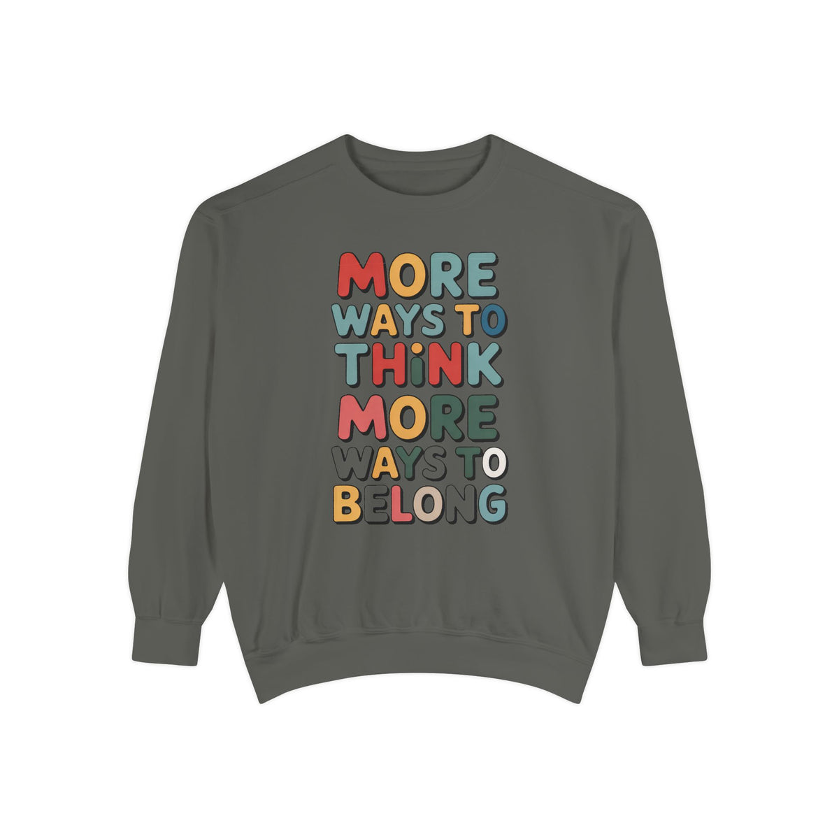 Autism Acceptance Sweatshirt, More Ways To Think Crewneck, Neurodiversity Awareness Gift, Autism Support Sweater, Infinity Loop Design, Inc…