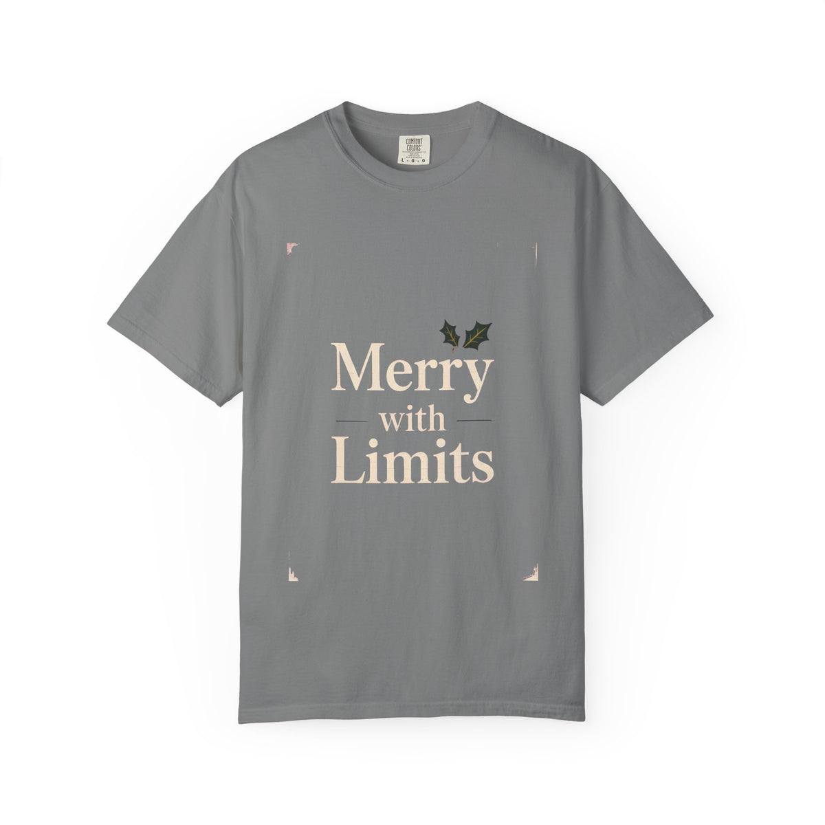 Merry With Limits Shirt, Funny Christmas Shirt For Busy Adults, Sarcastic Holiday Tee, Christmas Gift For Tired Adults, Funny Holiday Shirt…