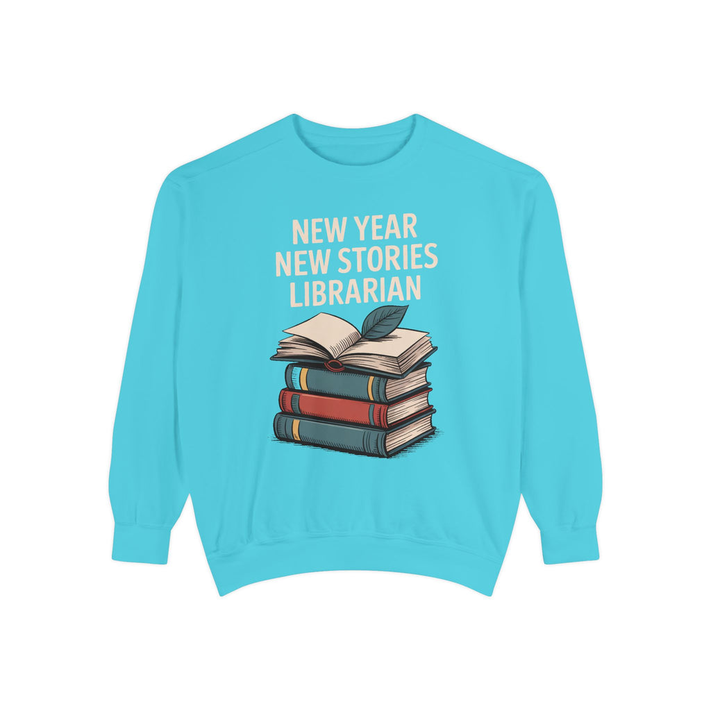 Librarian Sweatshirt, Back to School Gift For Librarian, New Year New Stories Tee, Library Lover Crewneck, Librarian Appreciation Gift
